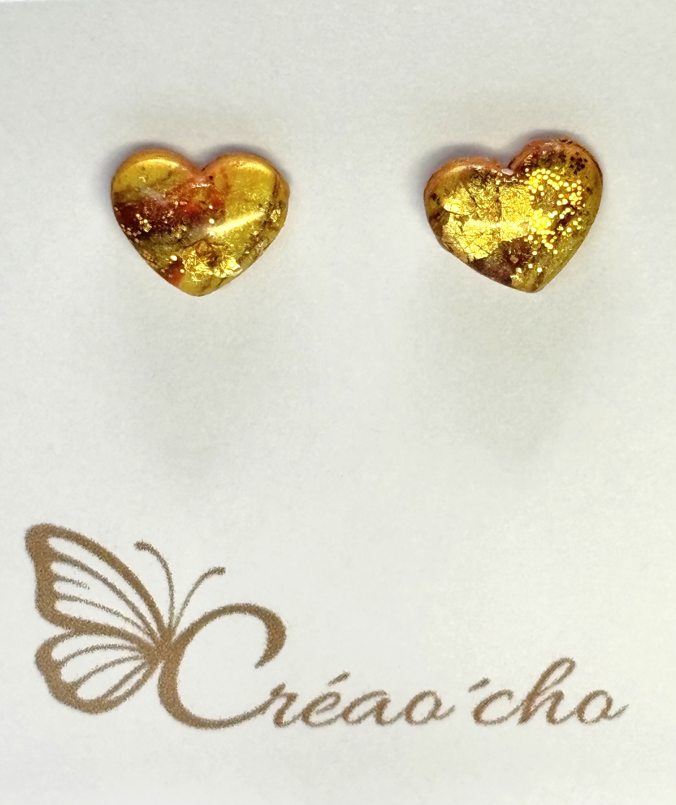 Puce coeur doré PC1