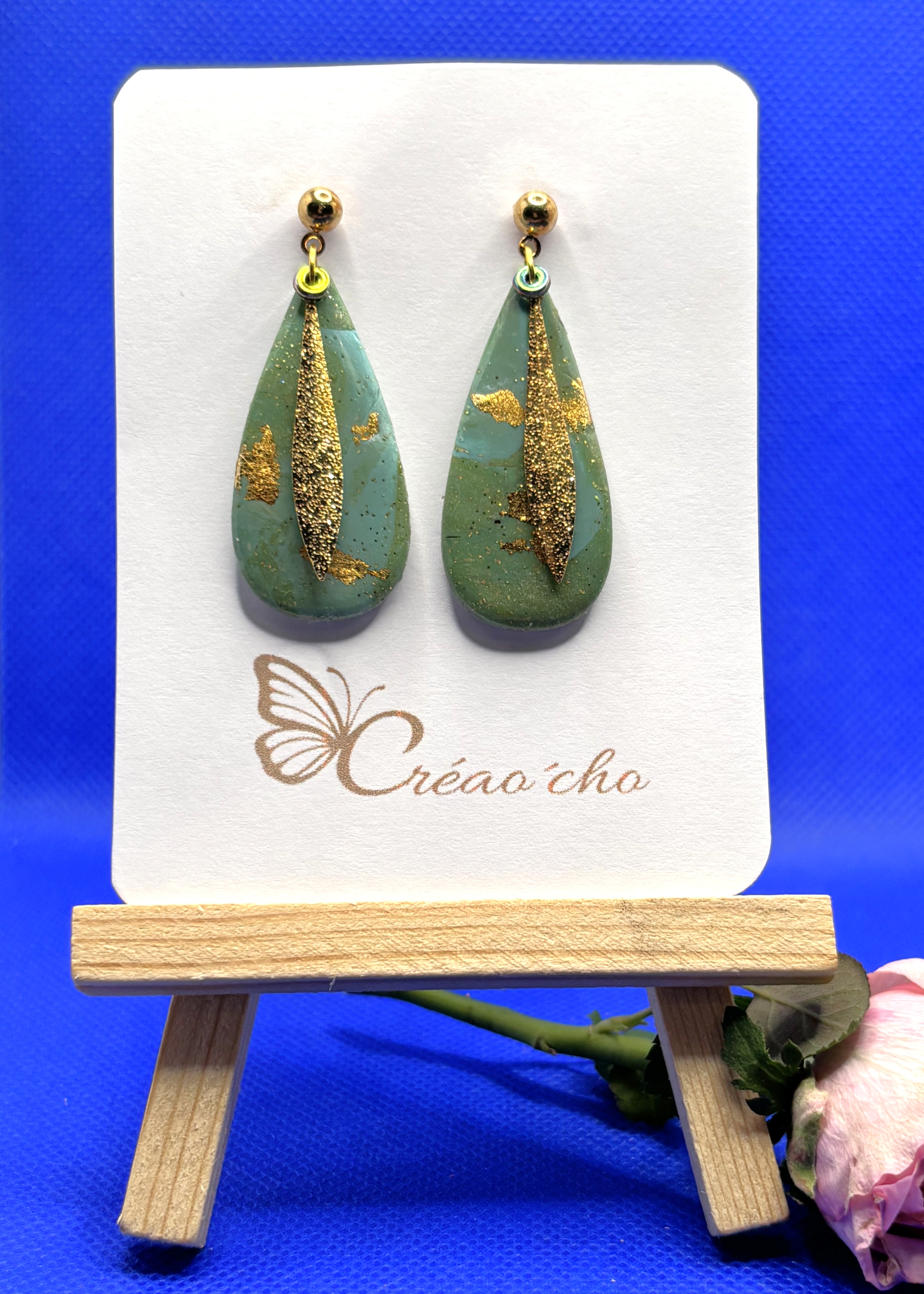 Boucles d'oreilles turquoise CDT5