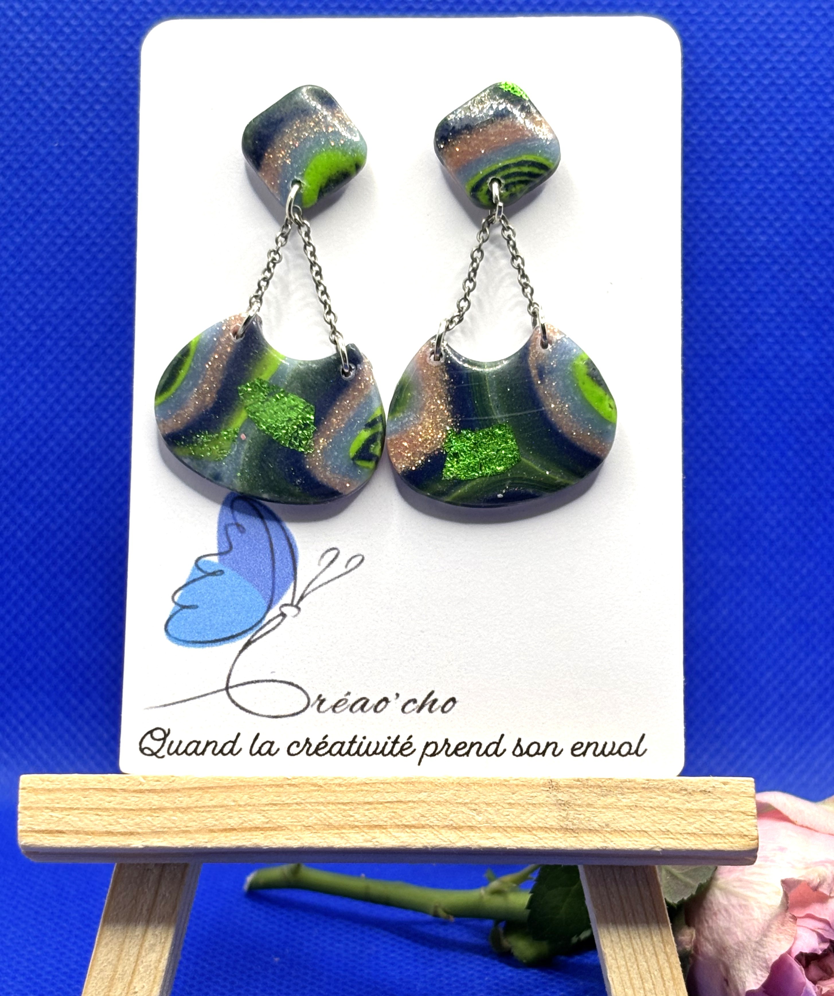 Boucles d'oreilles sac NDV1