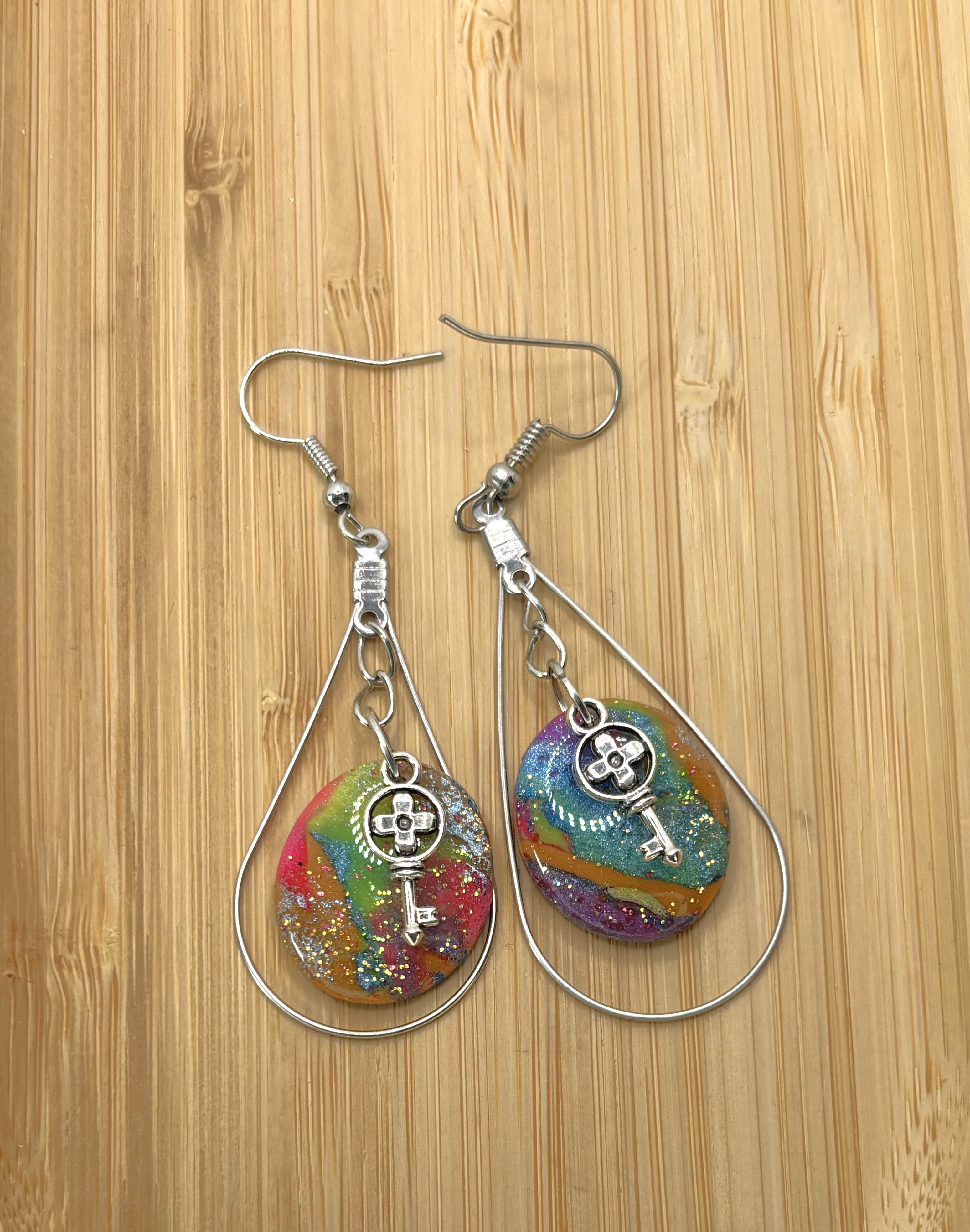 Boucles d'orteilles "la goutte des secrets" TLC6