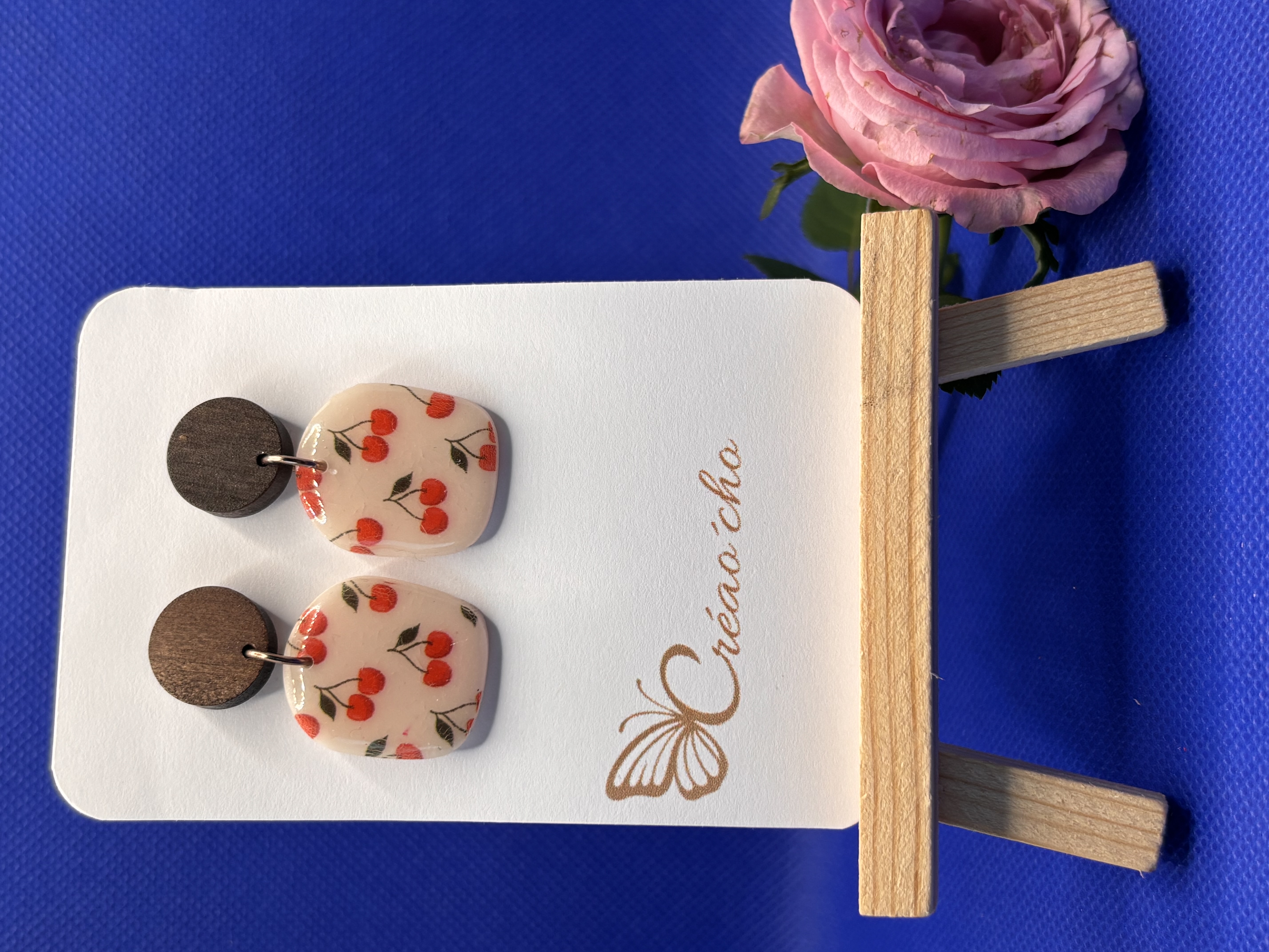 Boucle d'oreille cerises  ATDC