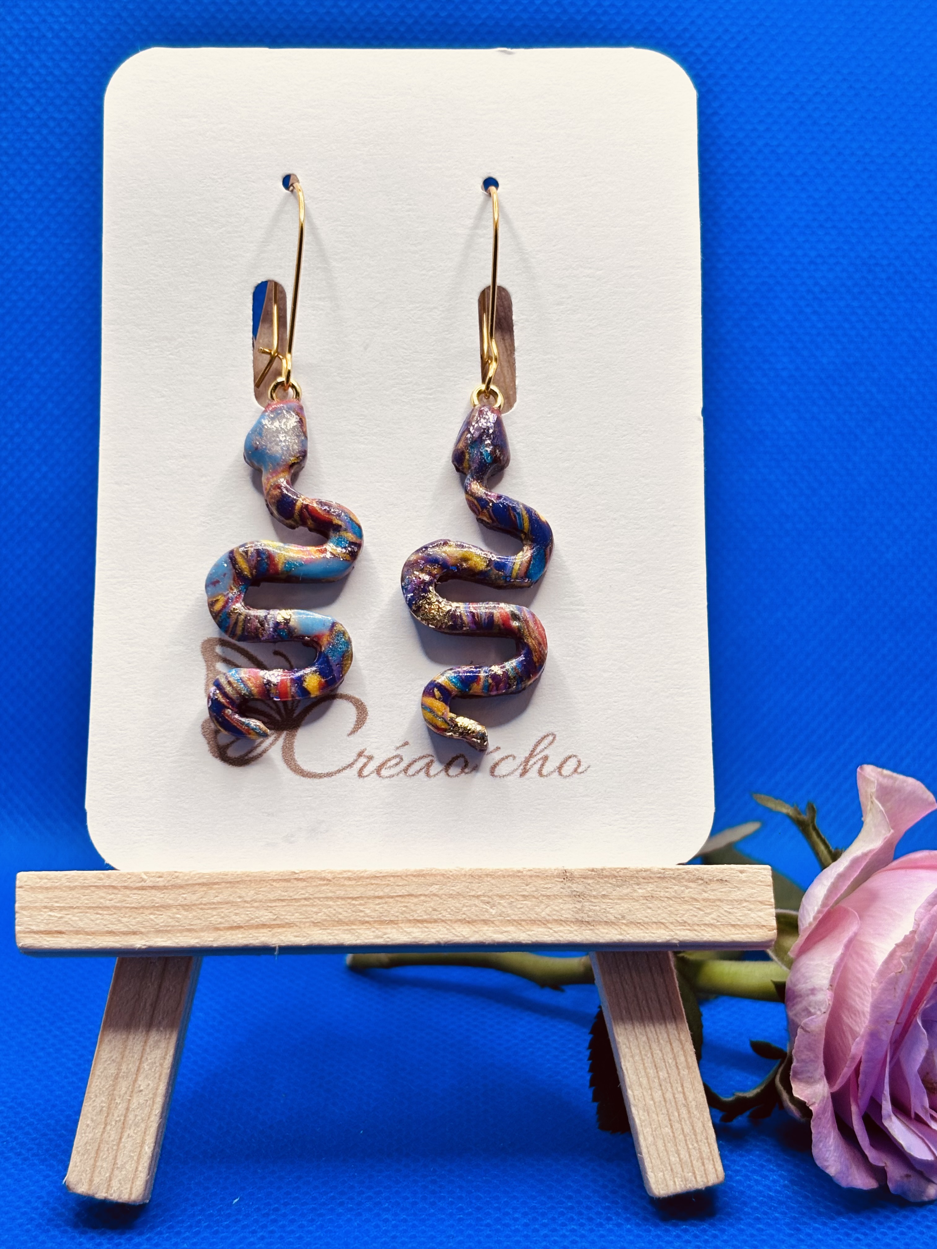 Boucles d'oreilles "serpent" CTEC1