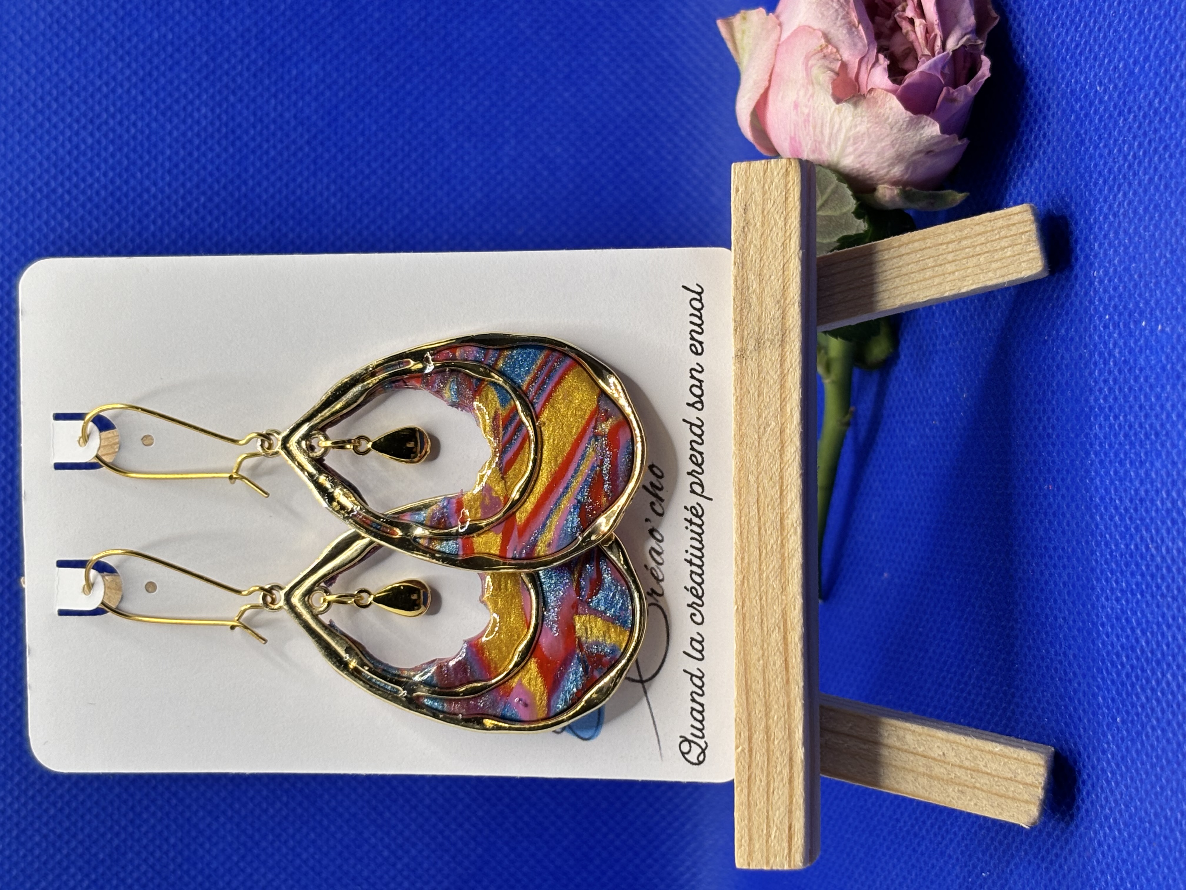 Boucles d'oreilles "carnaval" CTEC12
