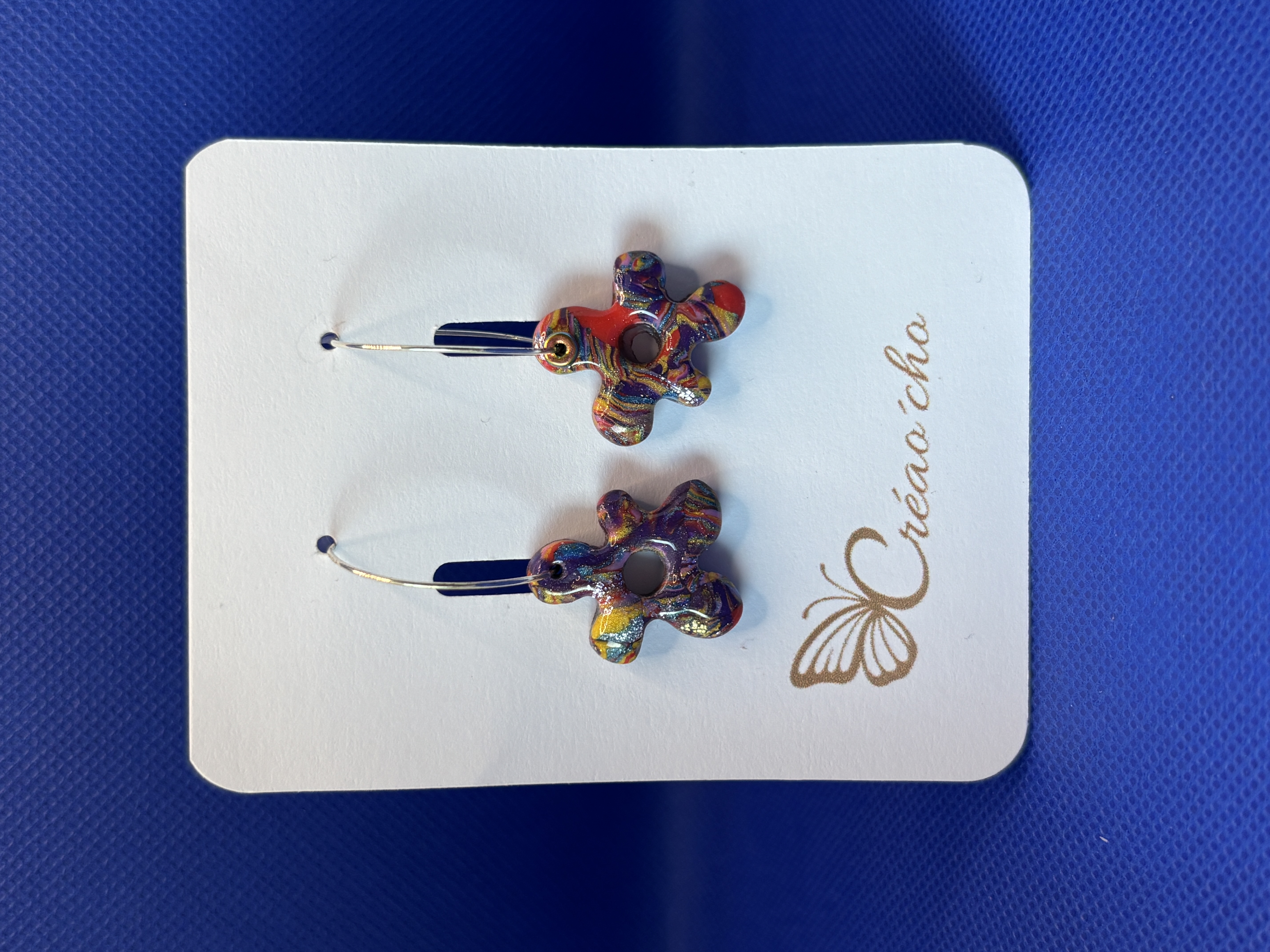 Boucles d'oreilles "Fleur"CTEC10