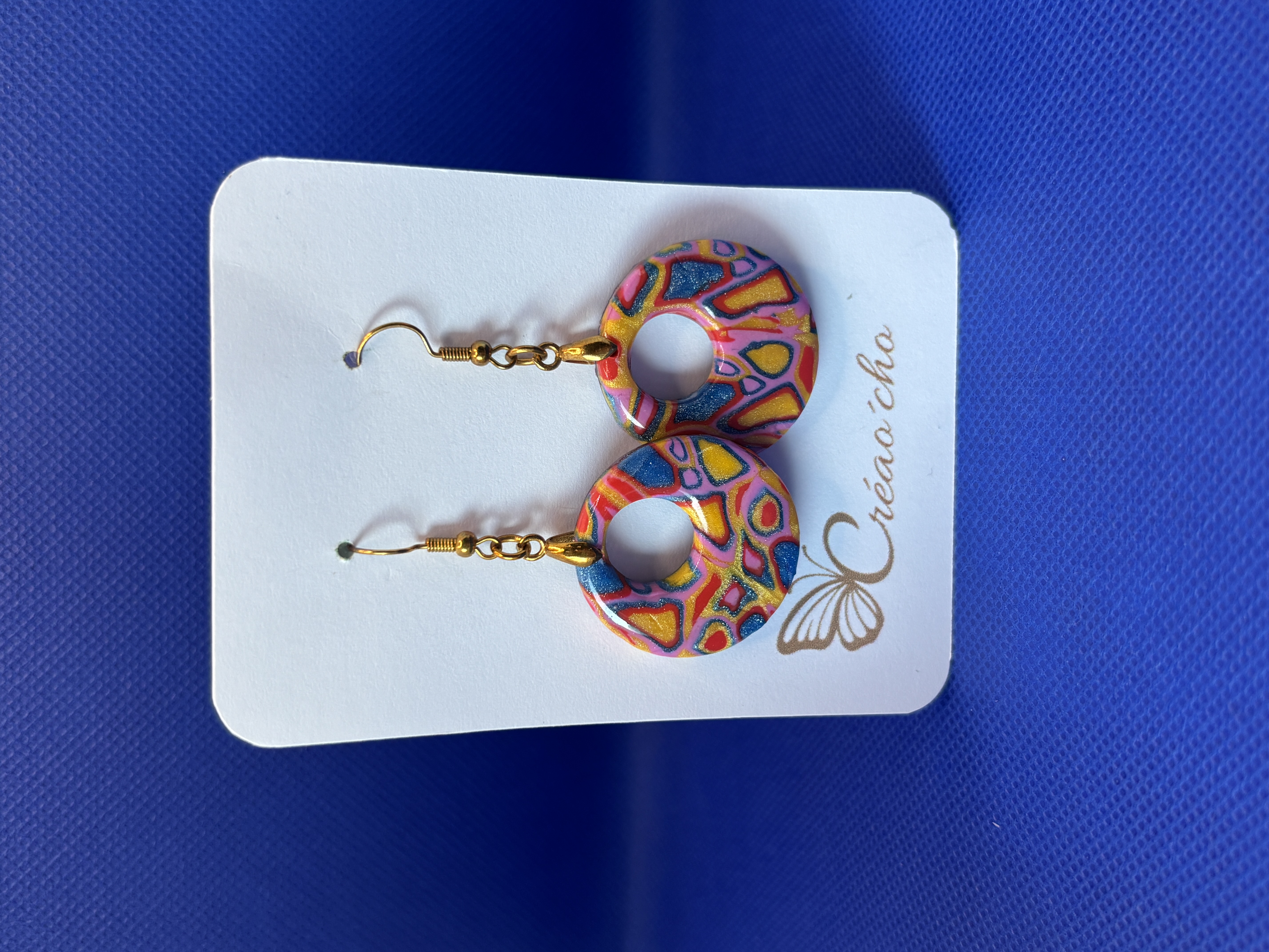 Boucles d'oreilles "ronde percée"CTEC21