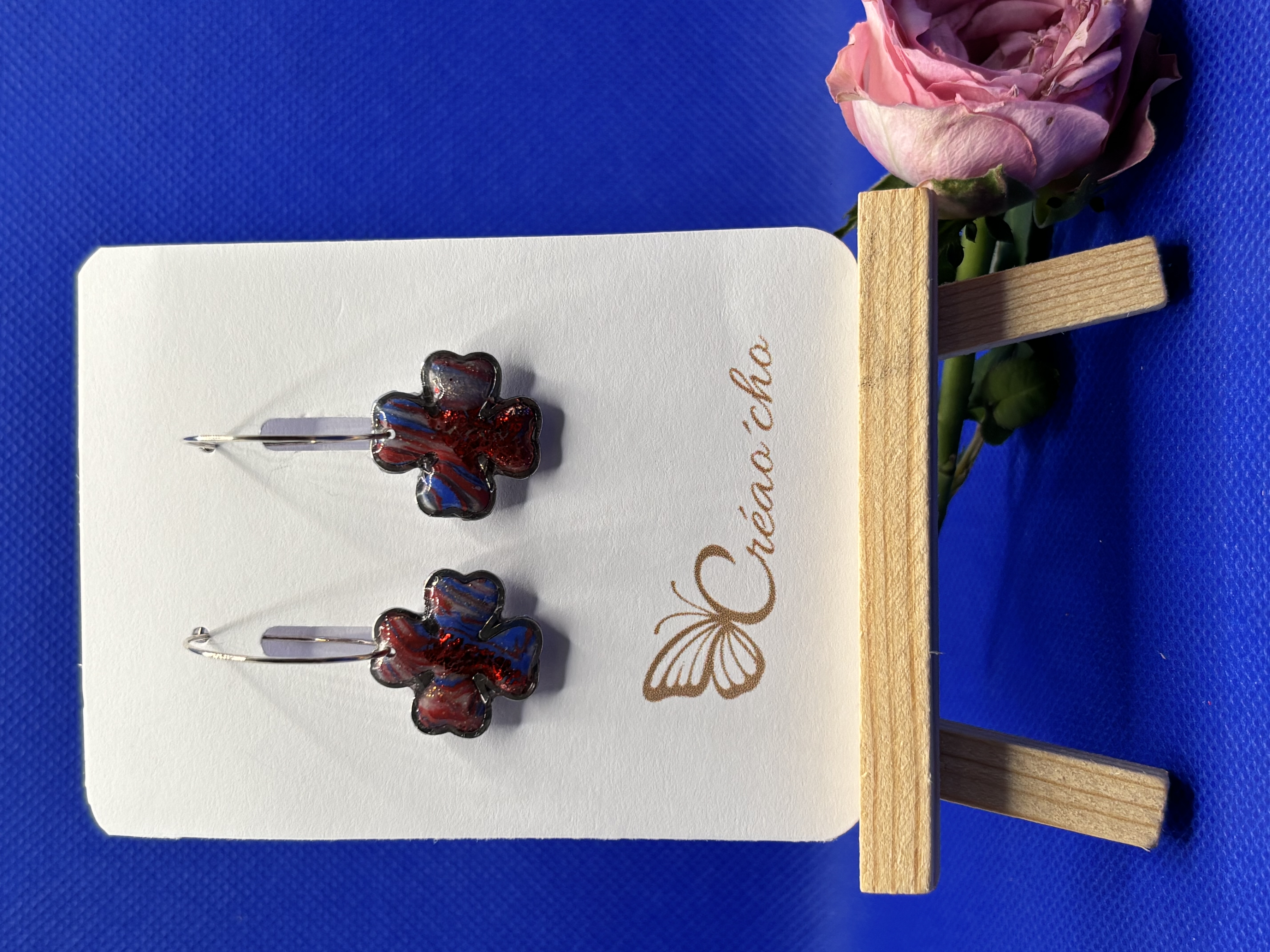 Boucles d'oreilles 'Trèfle'MDRB9