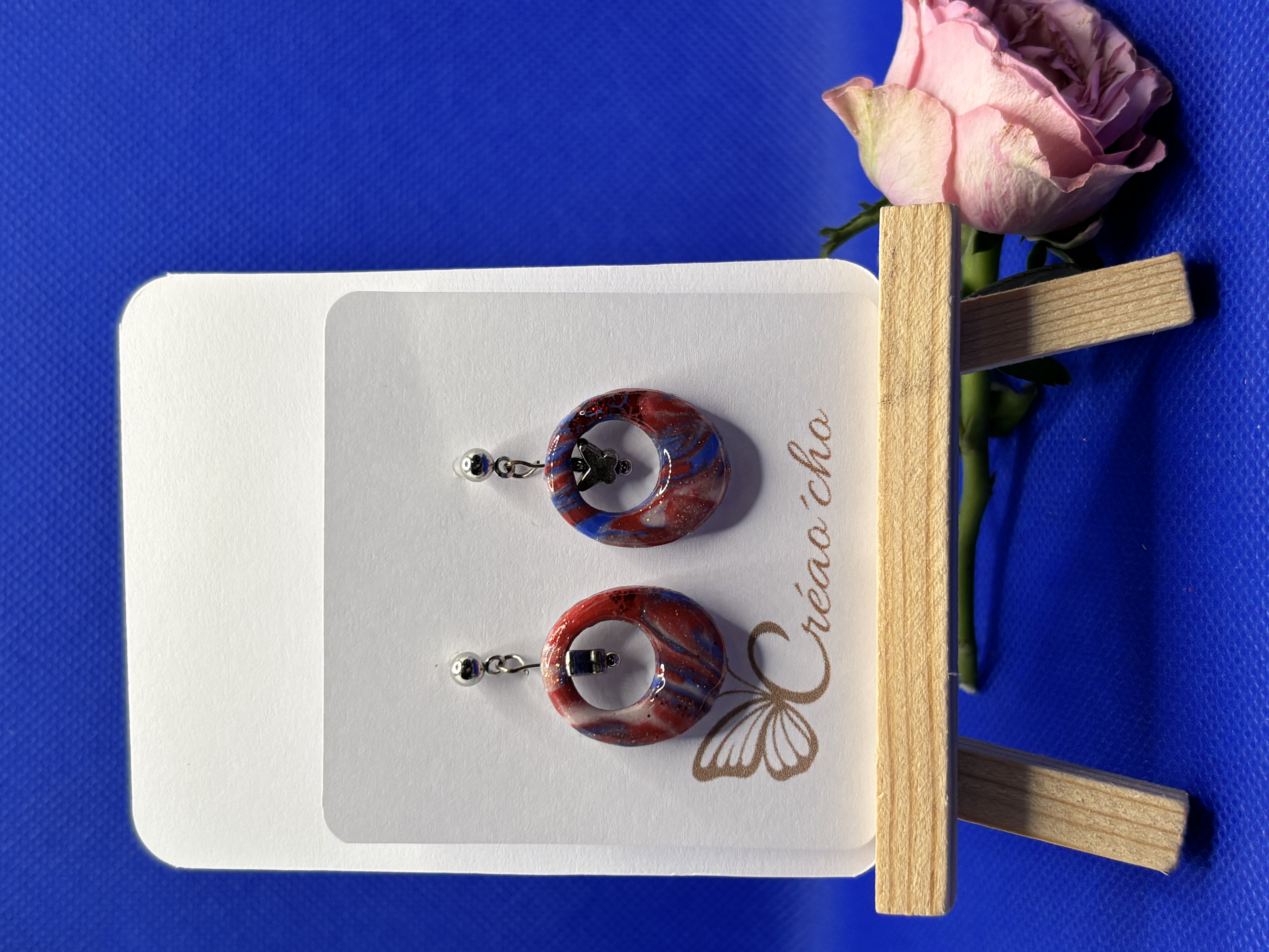 Boucles d'oreilles "Ovale percé"MDRB11