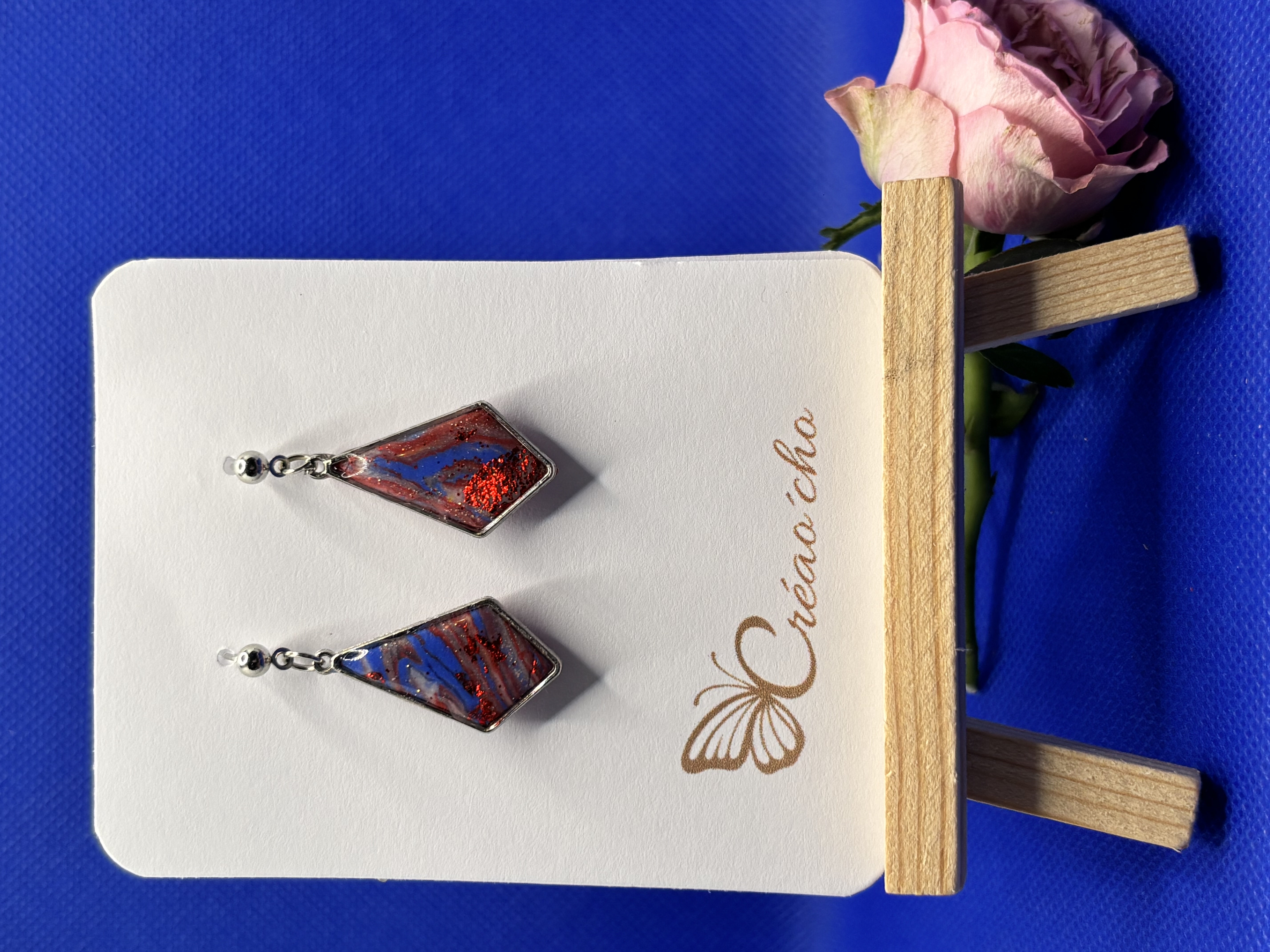 Boucles d'oreilles "Losange" MDRB12