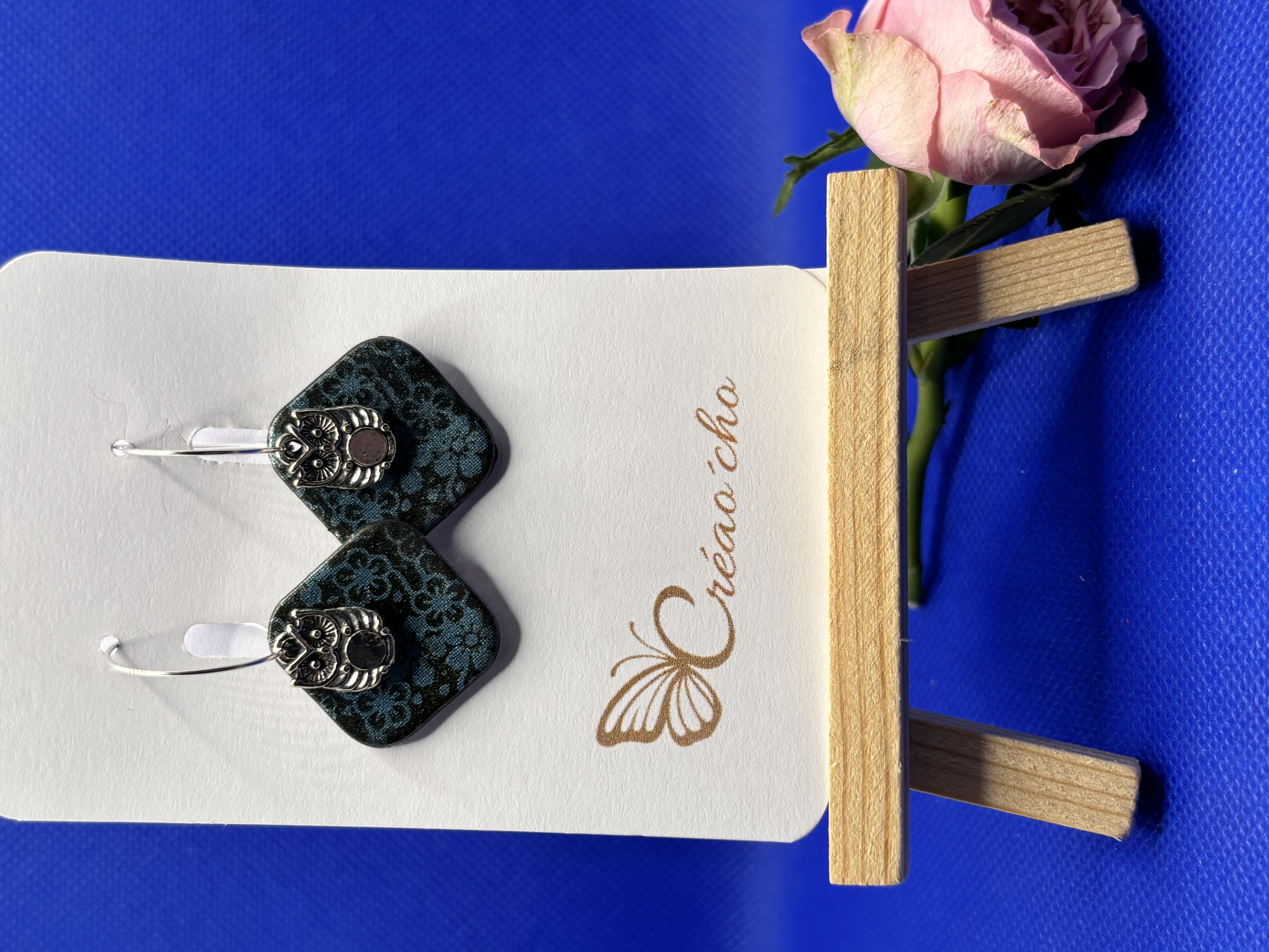 Boucles d'oreilles "carré"LBDC6