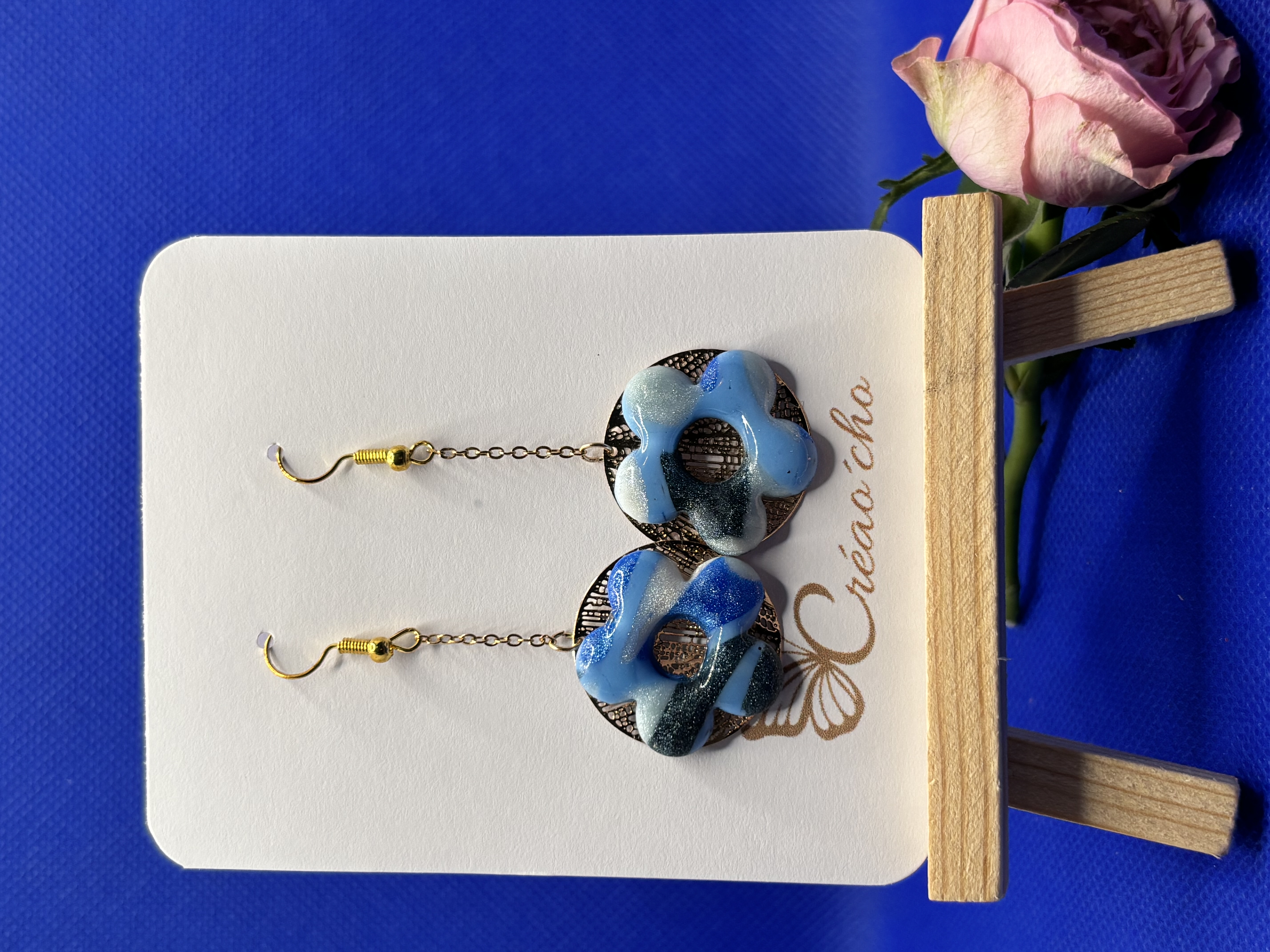 Boucles d'oreilles "fleur" LBDC14