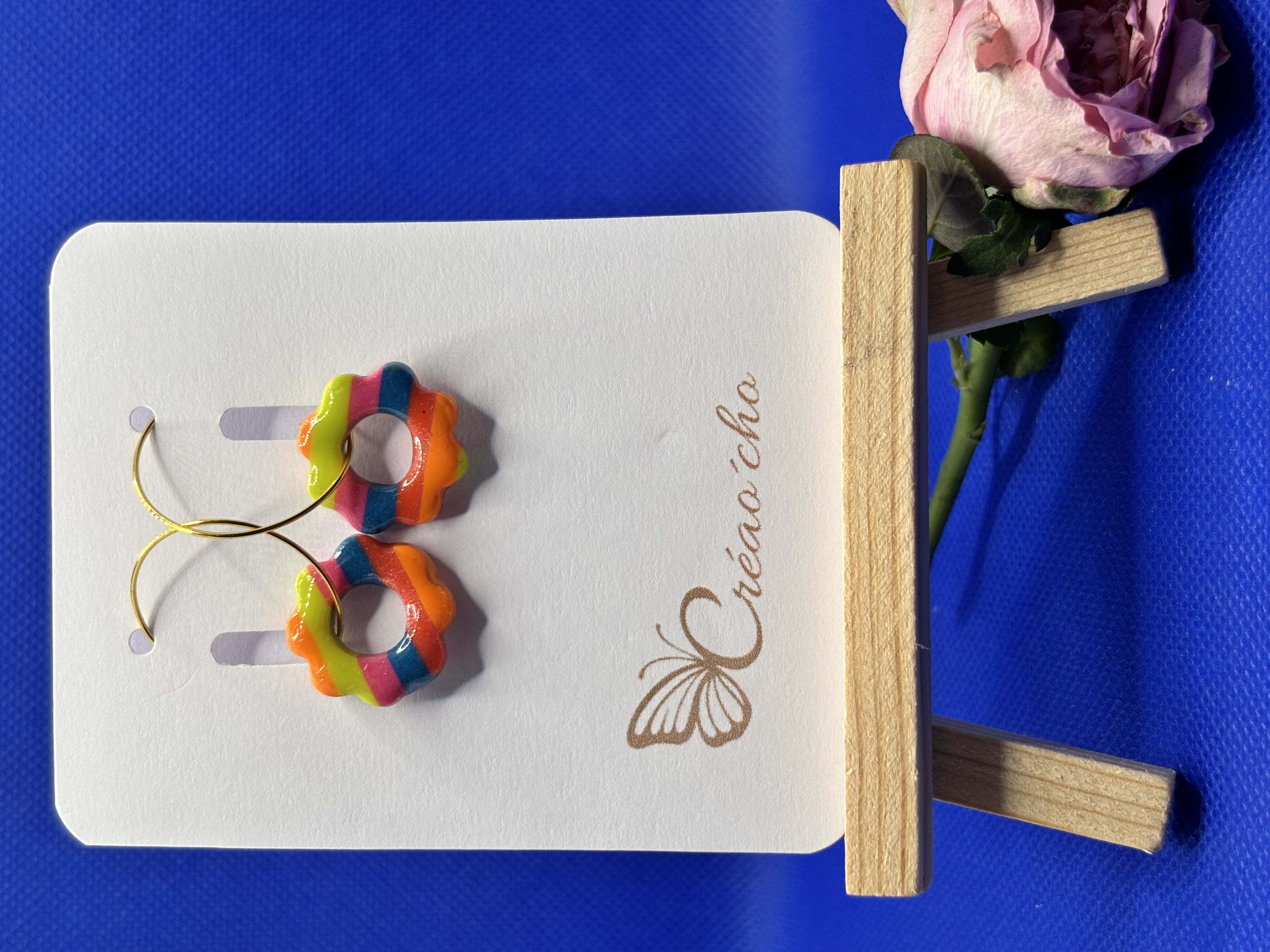 Boucles d'oreilles "Fleur" LLEF7