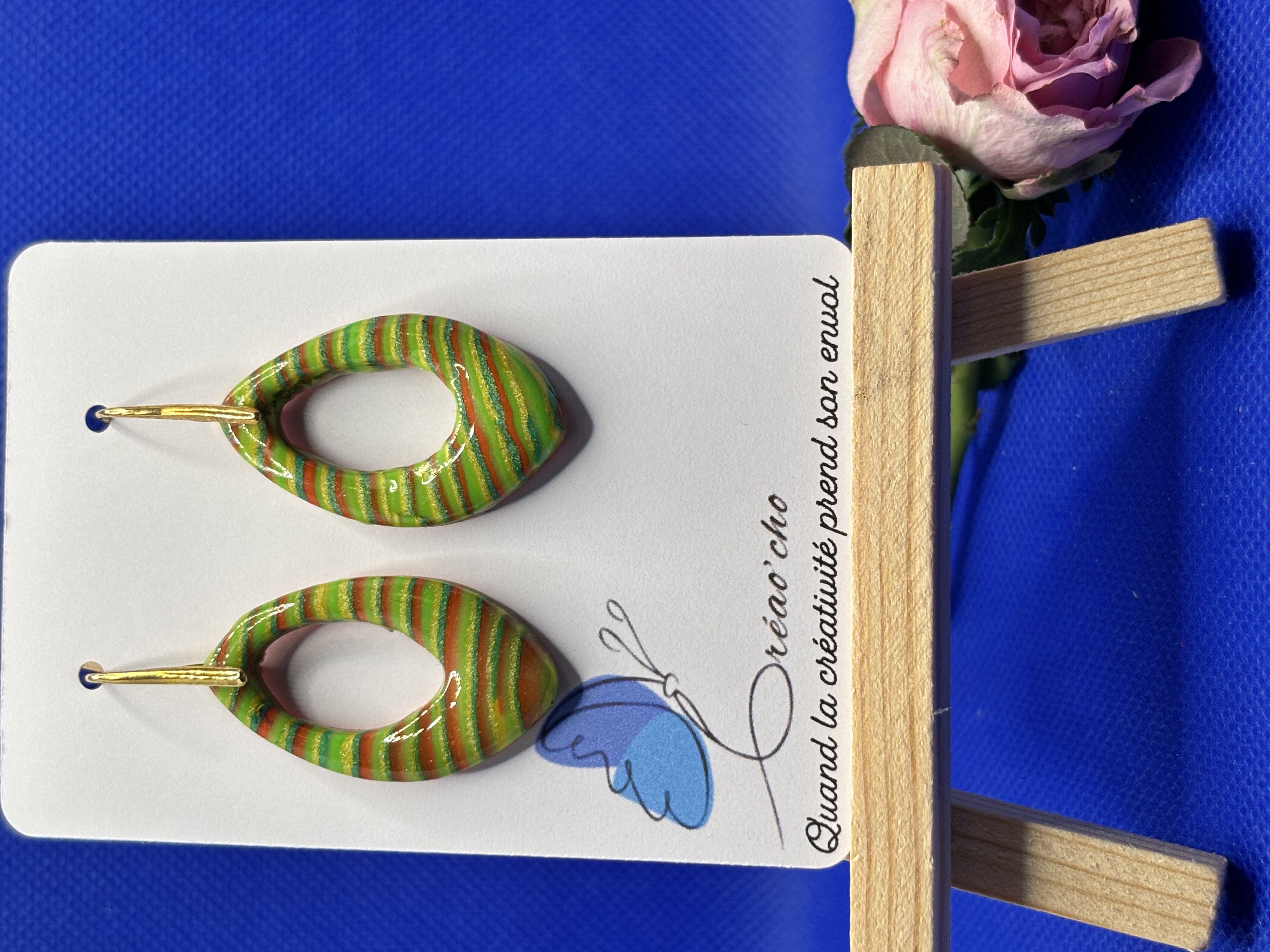 Boucles d'oreilles "Losange" LLEF13