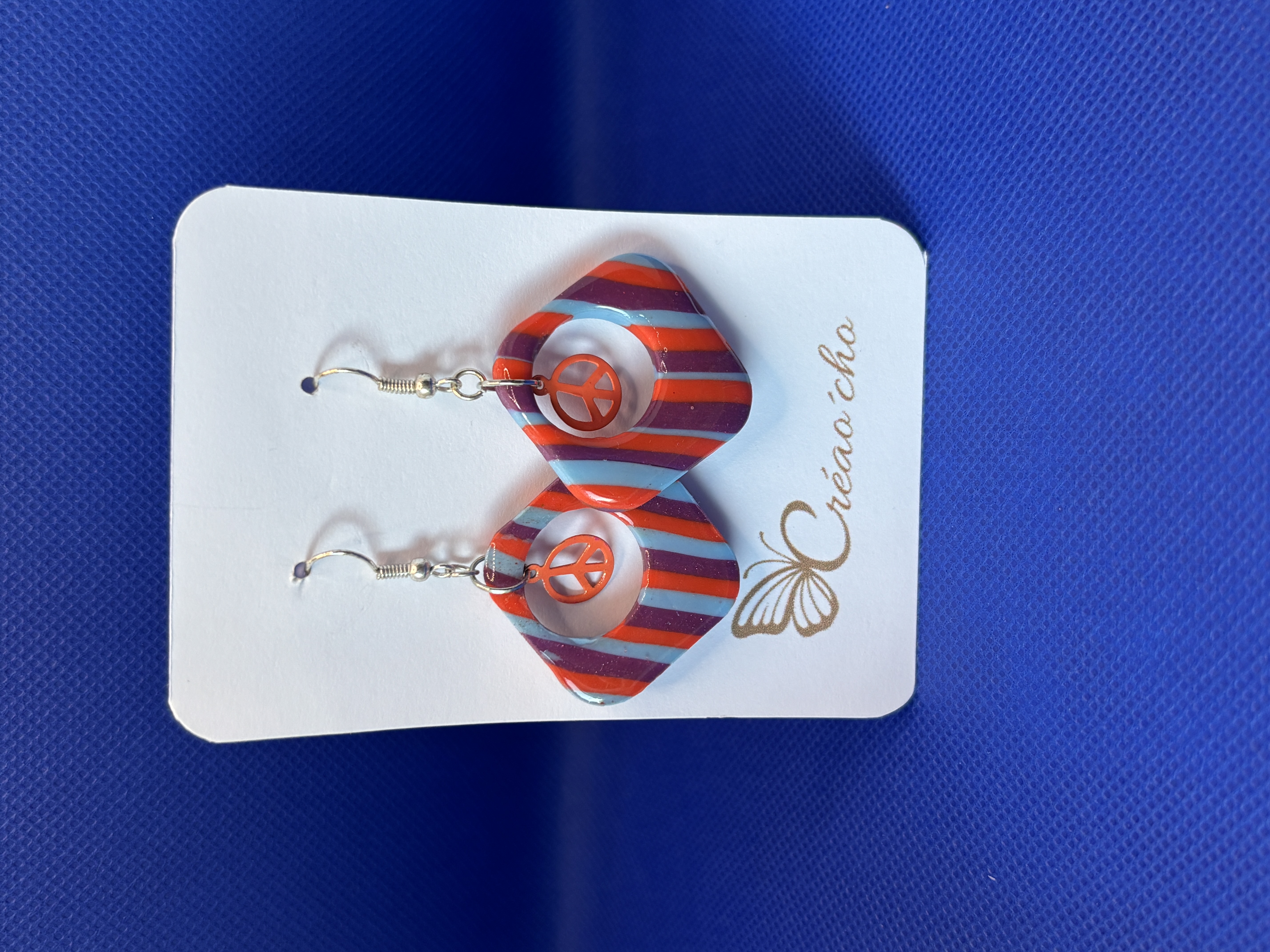 Boucles d'oreilles "carré percé" LLEF21