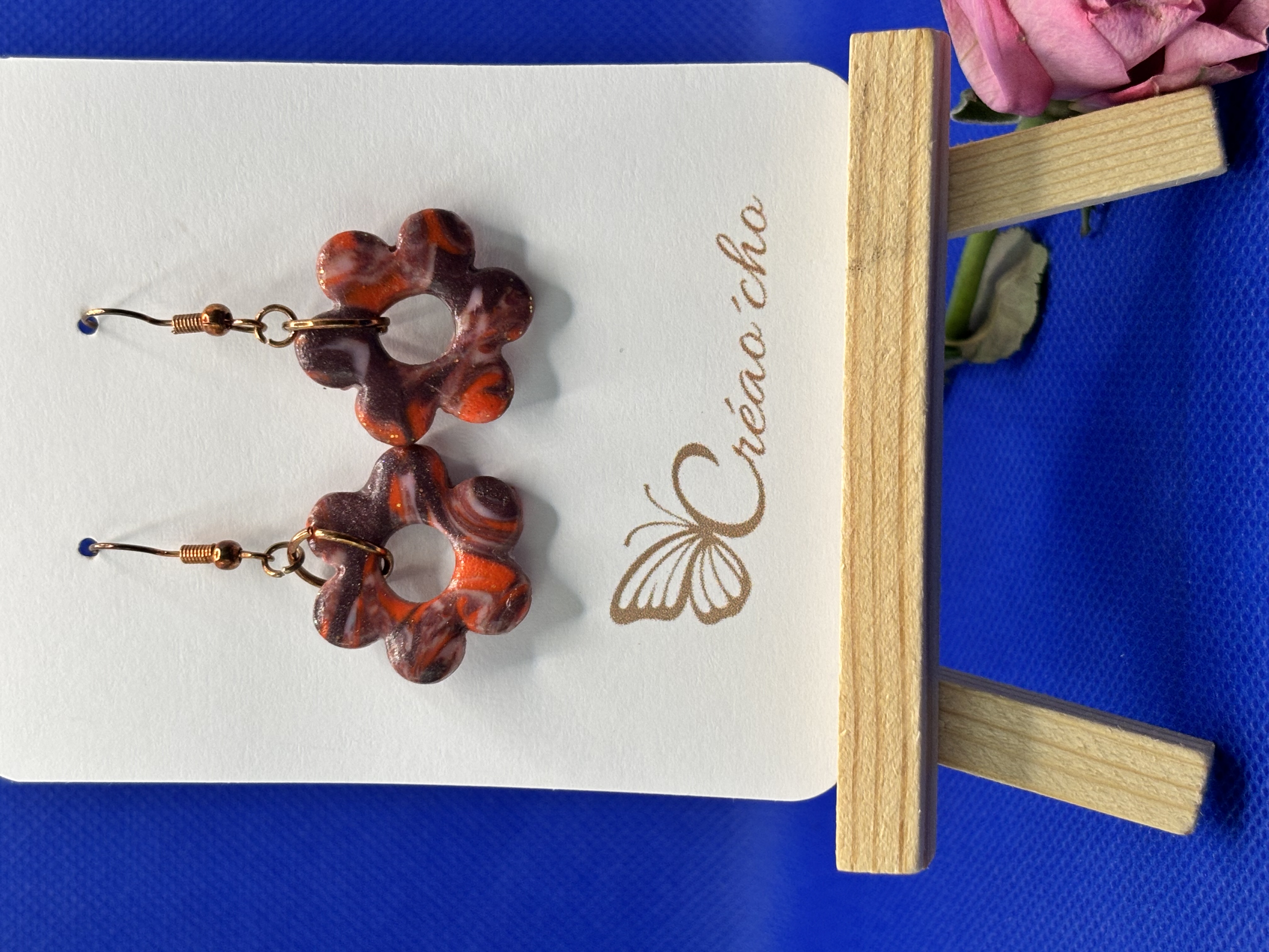 Boucles d'oreilles "Fleur"PDO6
