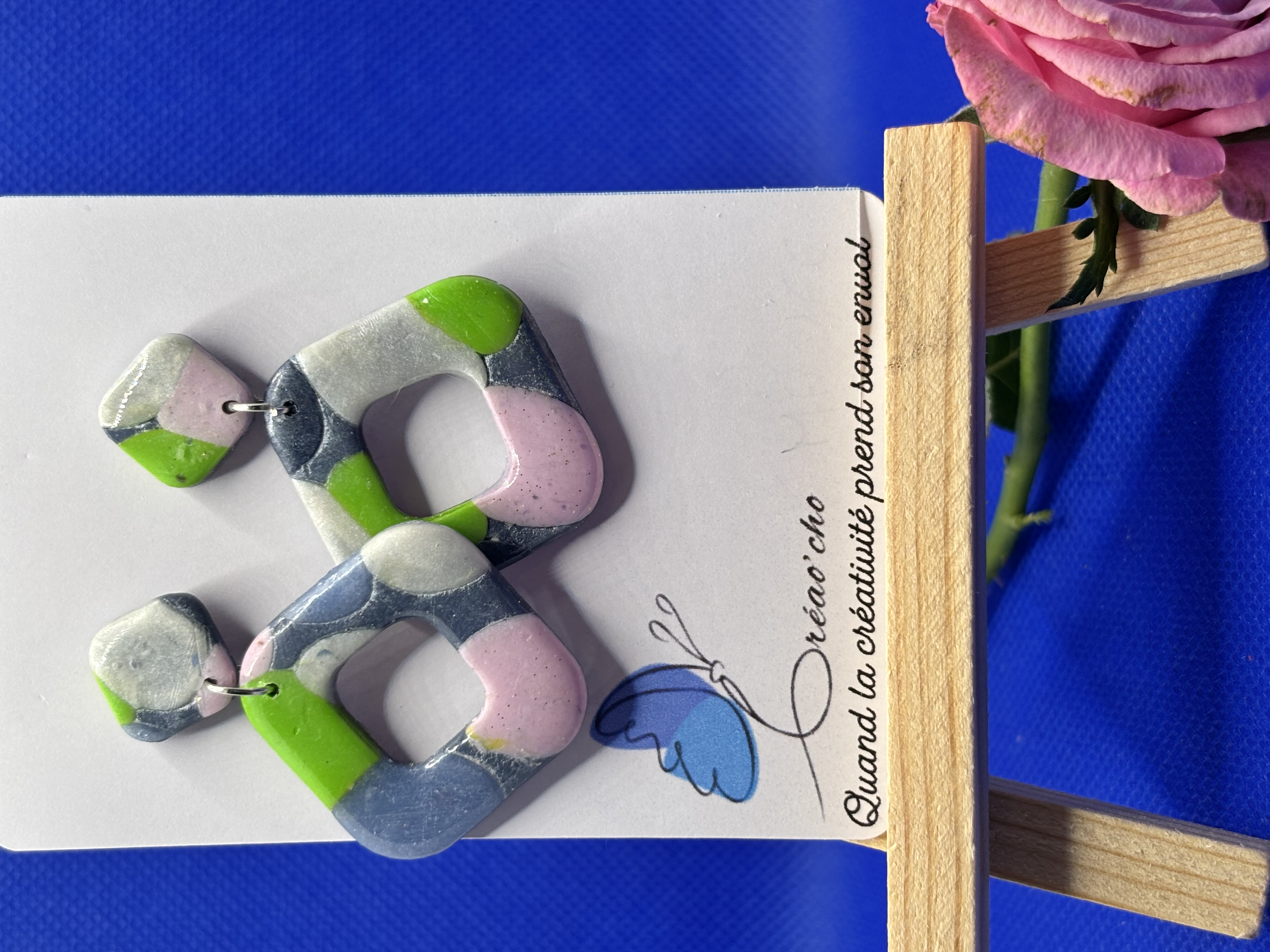 Boucles d'reilles "Carré" GBG1