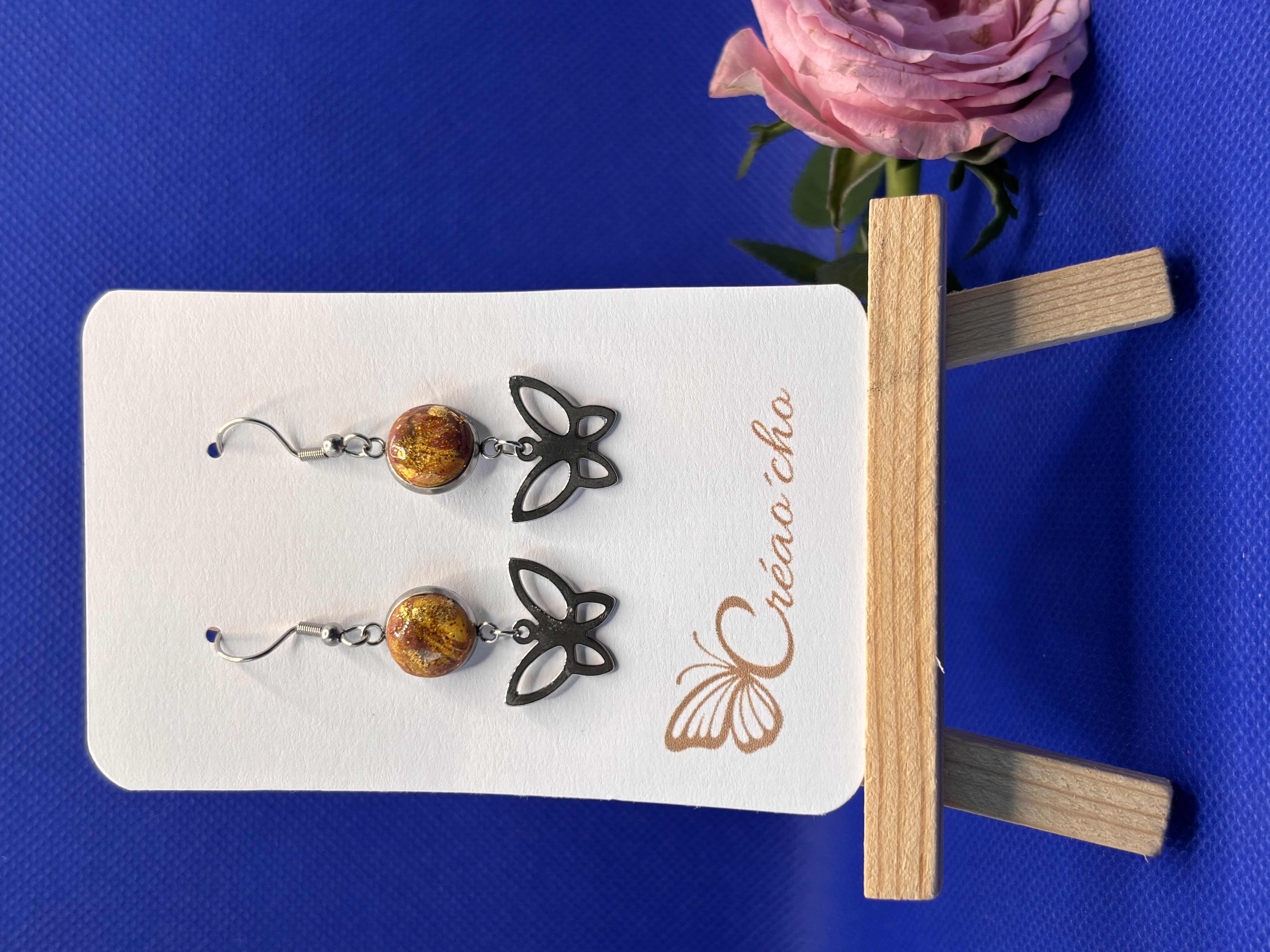 Boucles d'oreilles "Papillon" LEDO