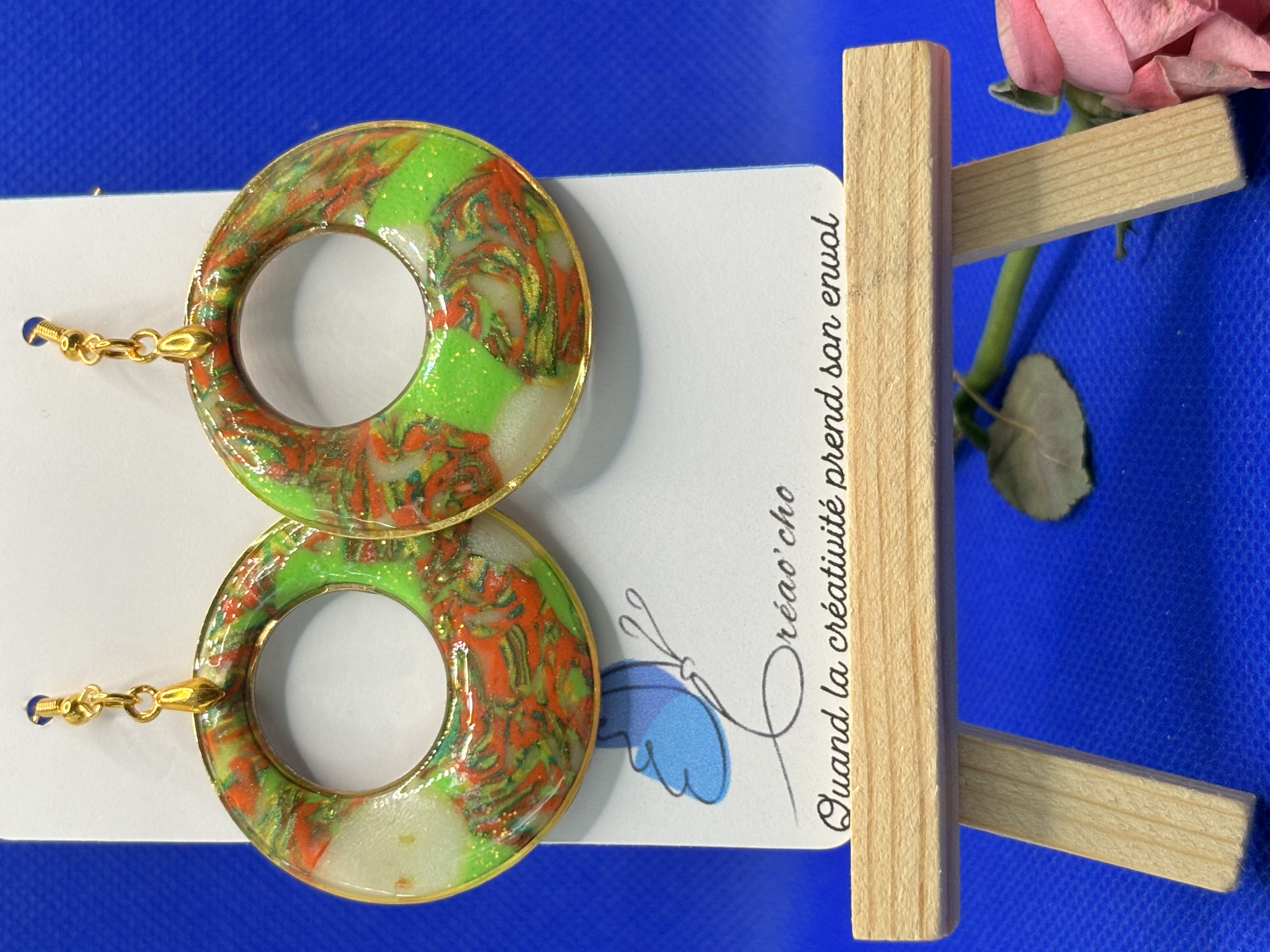 Boucles d'oreilles "Rond percé jardin" VVNO2