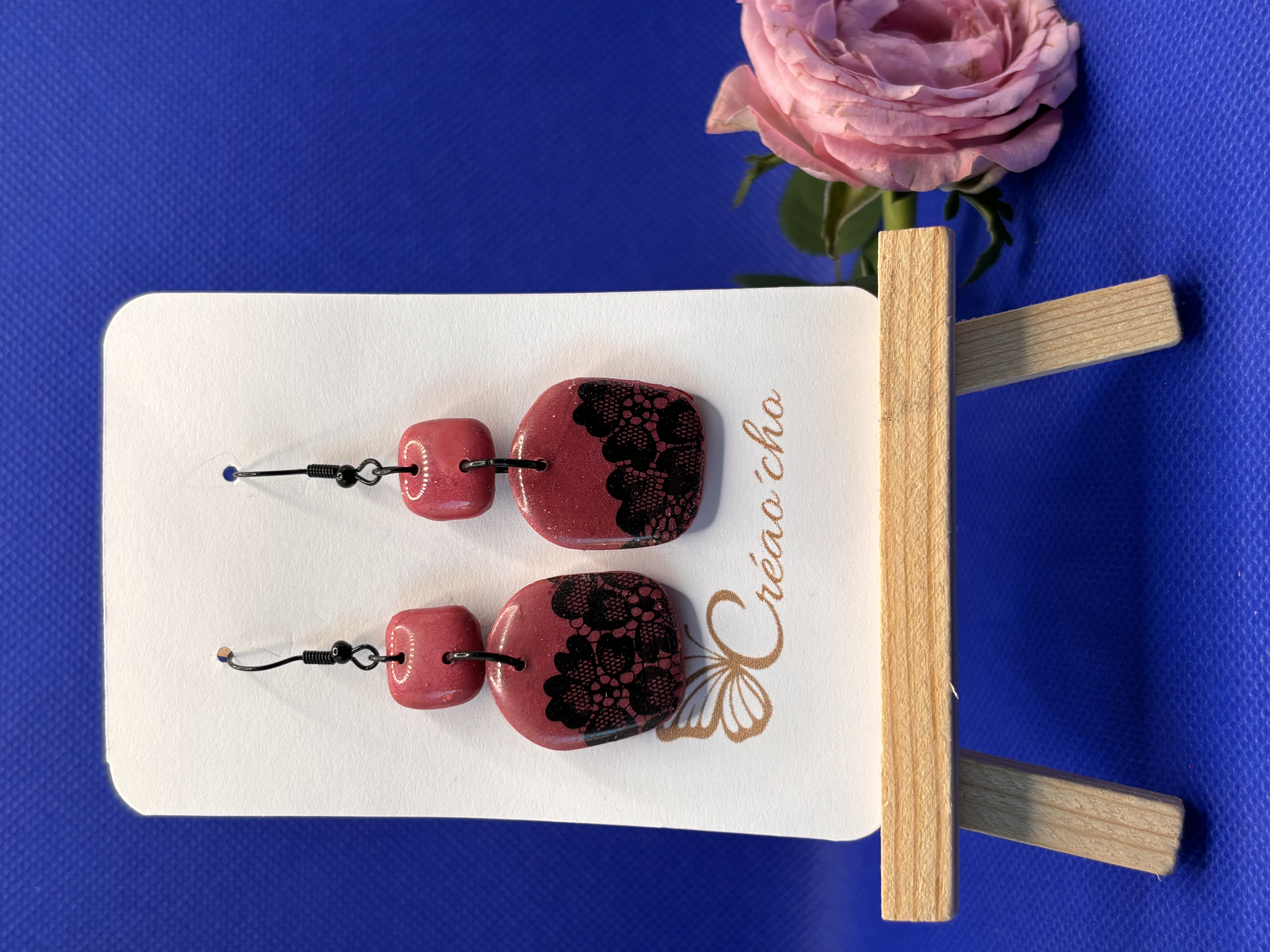 Boucles d'oreilles "Caré arrondi" MDR4