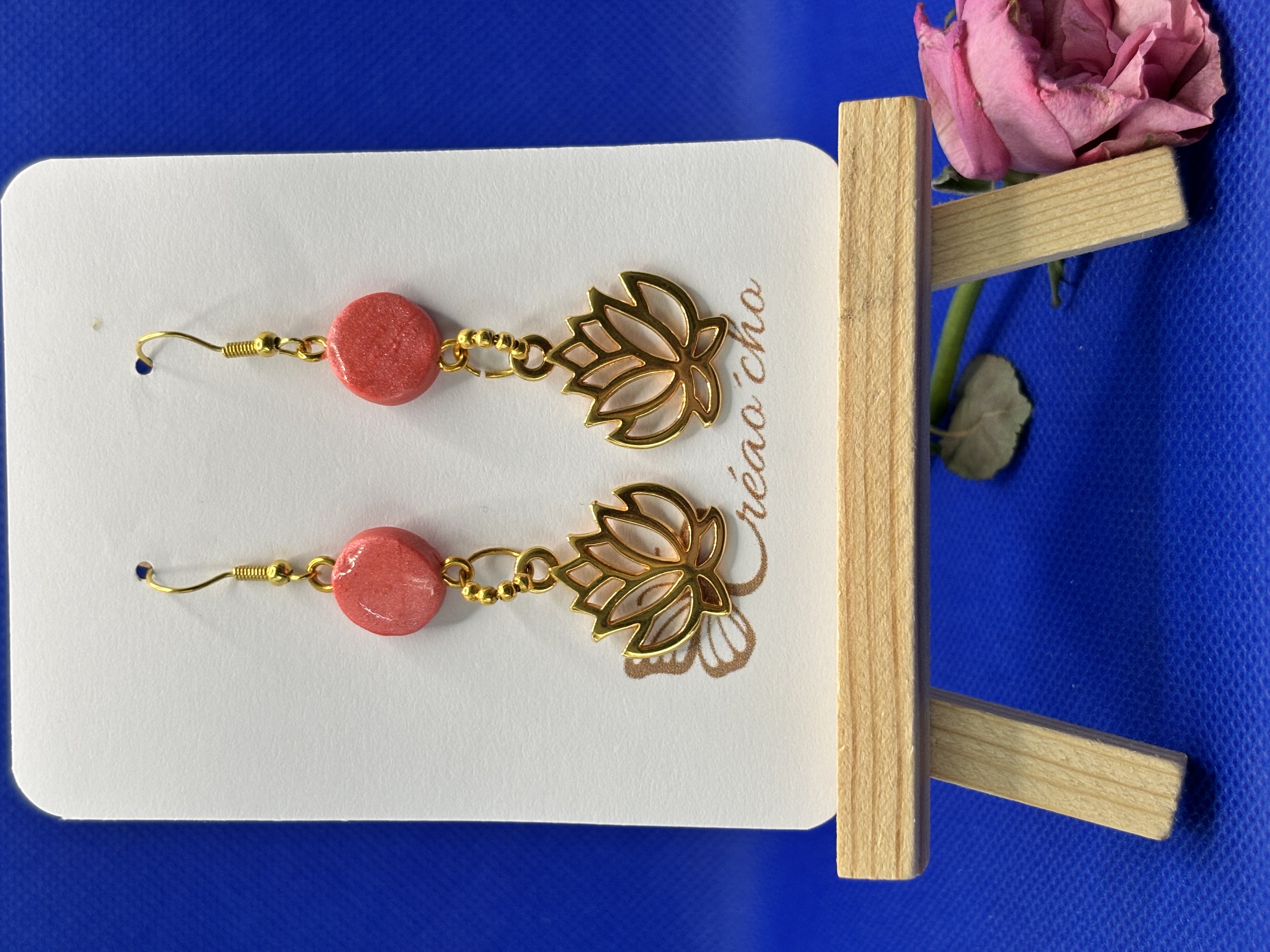 Boucles d'oreilles "Ronde lotus"MDR10