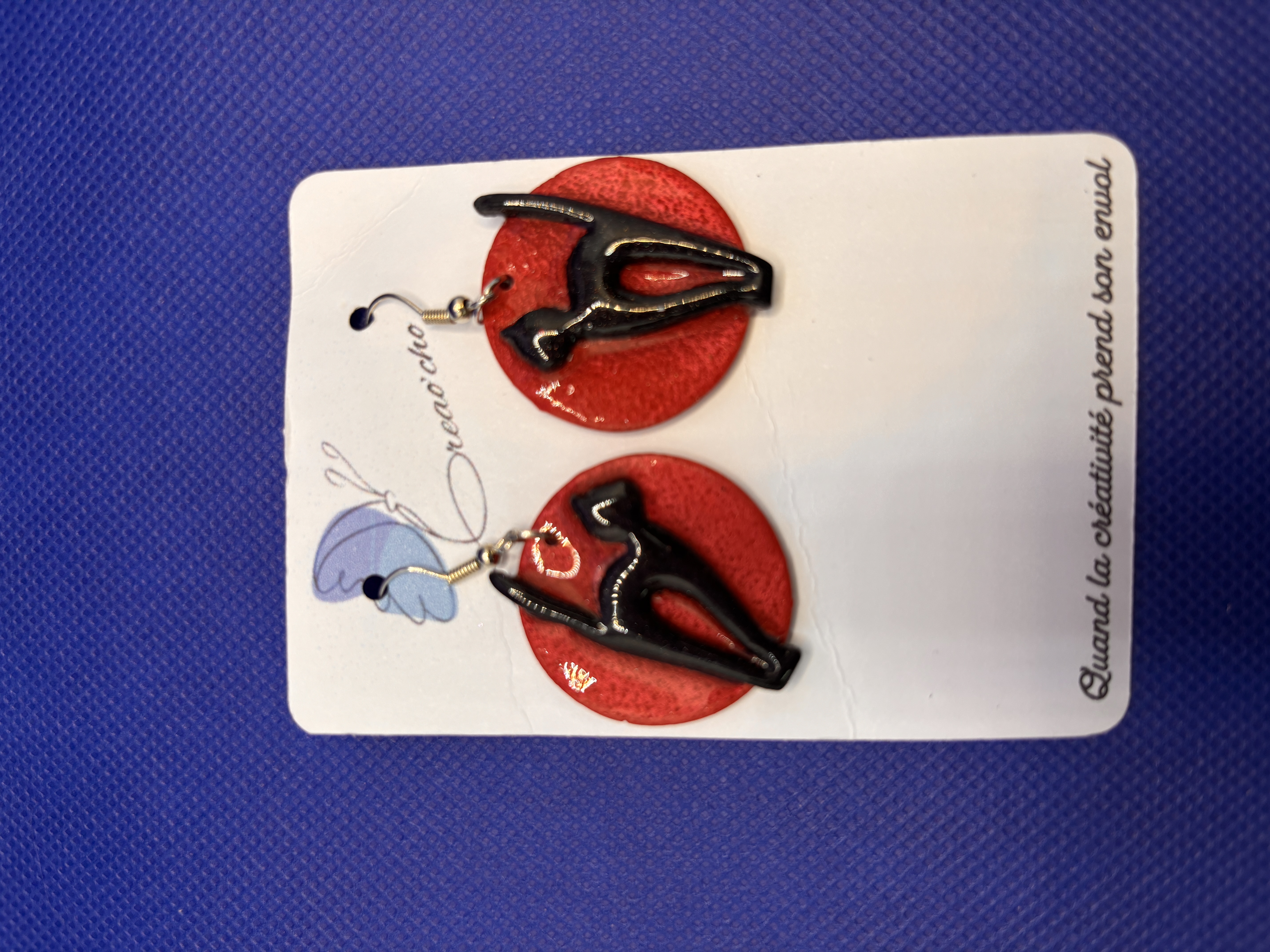 Bouycles d'oreilles "Ronde de chat" EREN9