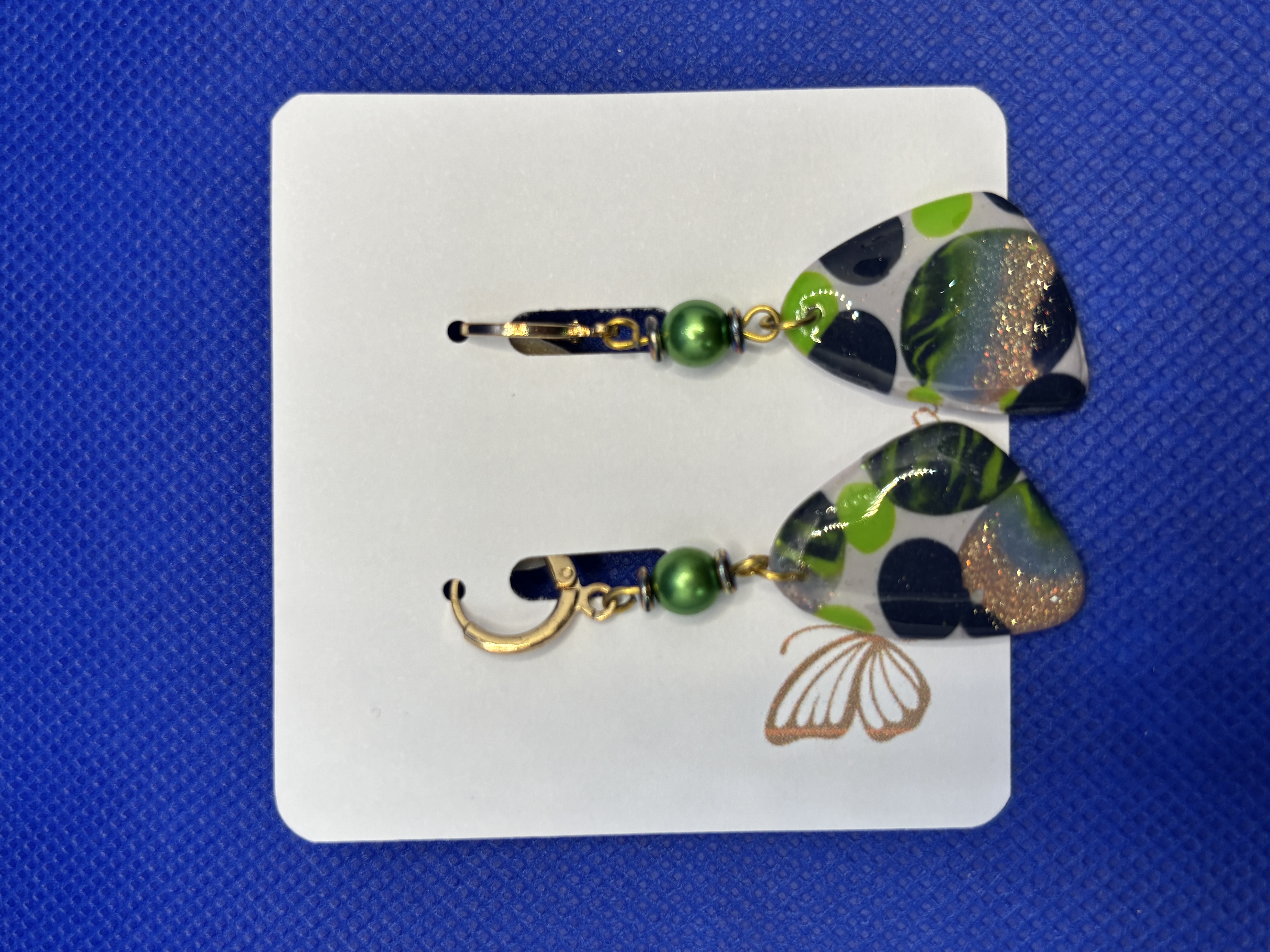 Boucles d'oreilles "Triangle galet" VUPB7