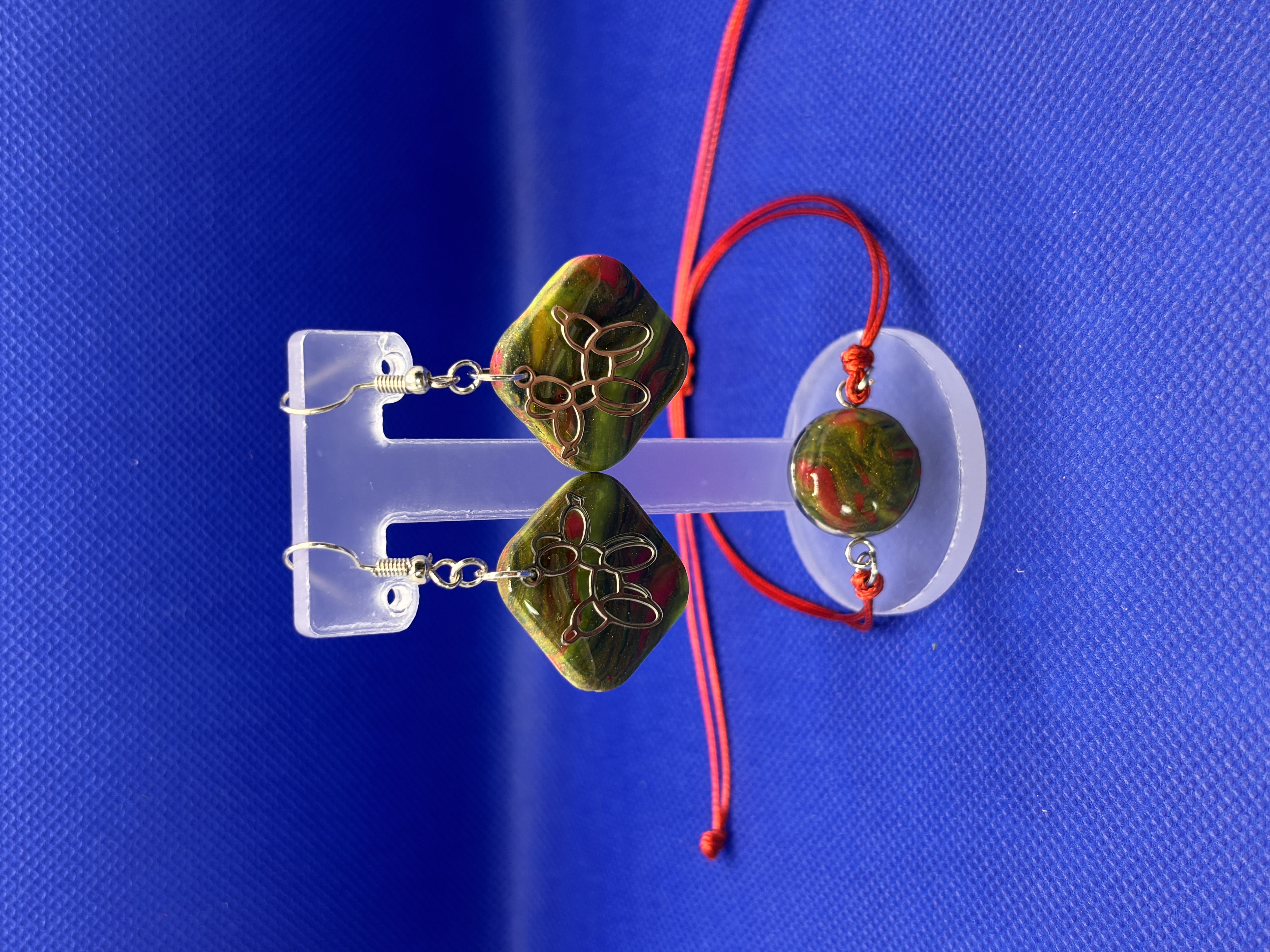 Boucles +bracelet "chien ballon" PrE1