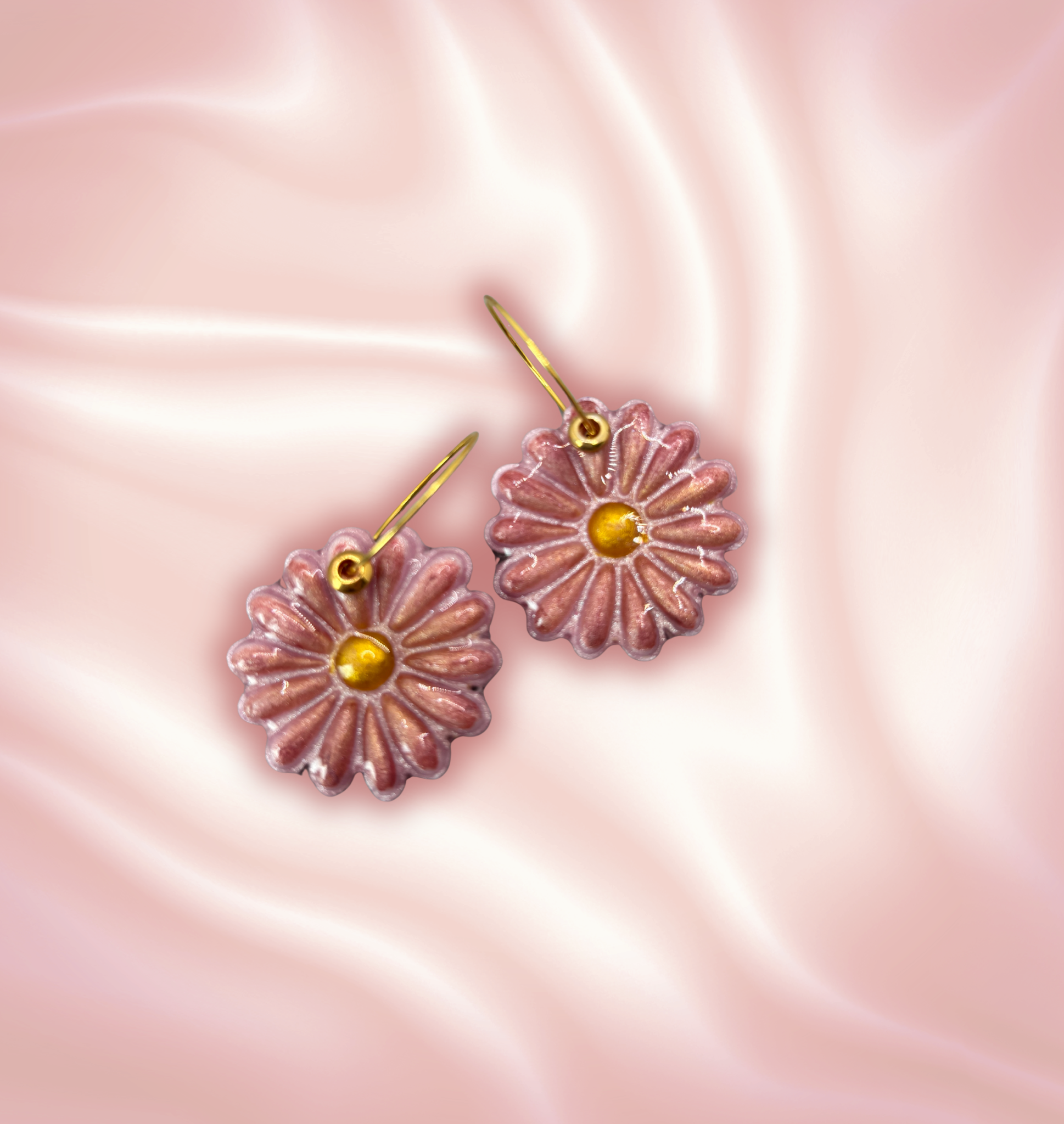 Boucles d'oreilles fleur VER12
