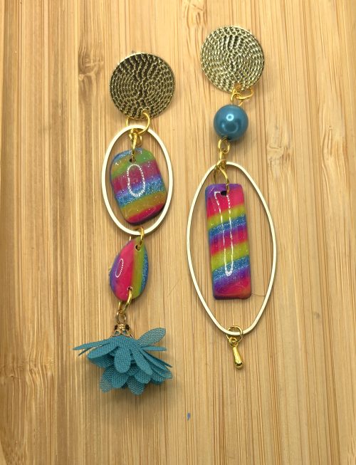 Boucles d'oreilles asymétrique "Bohème"LTC5