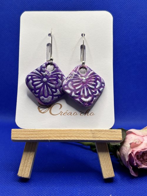 Boucles d'oreilles "Murmures d'iris"SDM1