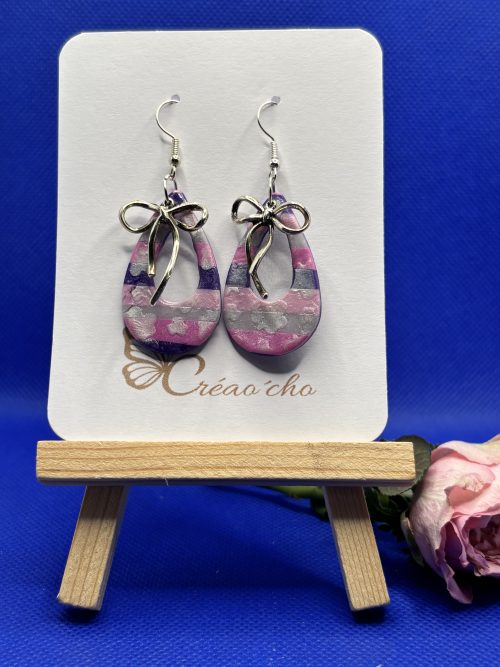 Boucles d'oreilles "Goutte de tendresse"DM2