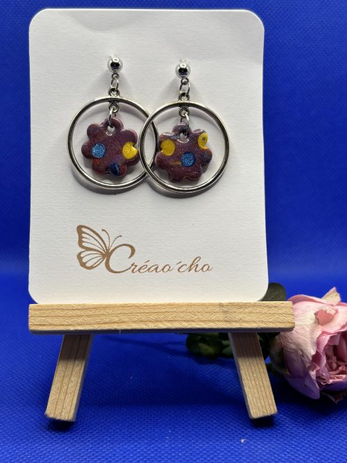 Boucle d'oreille pendante APR1