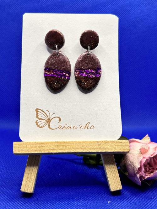 Boucle d'oreille ovale APR8