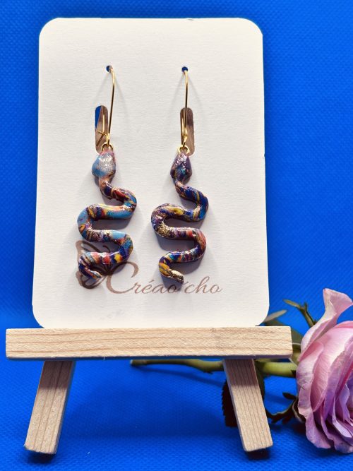Boucles d'oreilles "serpent" CTEC1