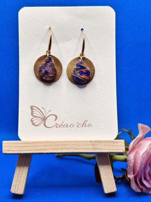 Boucles d'oreilles " goutte" CTEC4