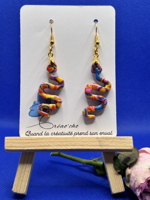 Boucles d'oreilles "Serpent"CTEC15