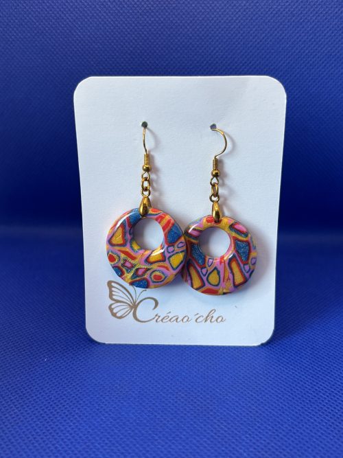 Boucles d'oreilles "ronde percée"CTEC21