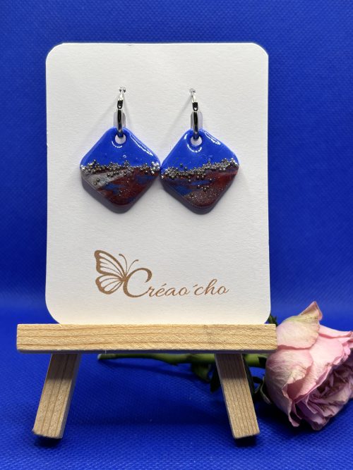 Boucles d'oreilles "Carré"MDRB4
