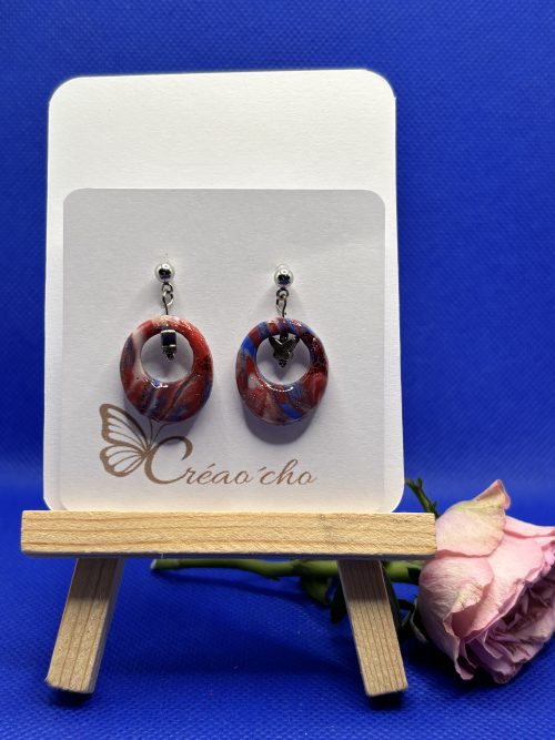 Boucles d'oreilles "Ovale percé"MDRB11