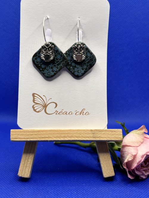 Boucles d'oreilles "carré"LBDC6