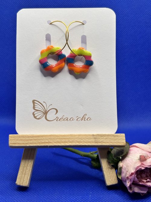 Boucles d'oreilles "Fleur" LLEF7