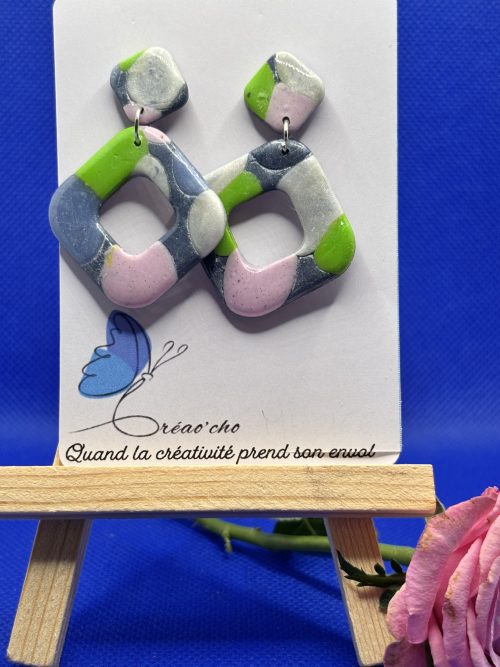 Boucles d'reilles "Carré" GBG1