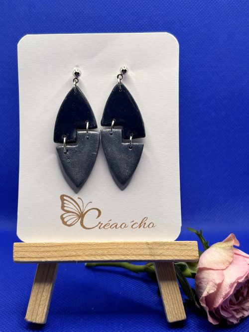 Boucles d'oreilles "Losange" DBM4