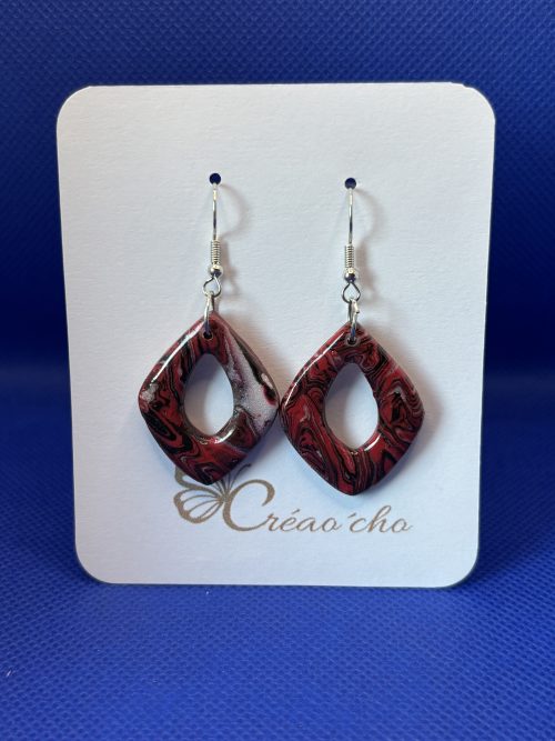 Boucles d'oreilles "Losange percé" EREN5
