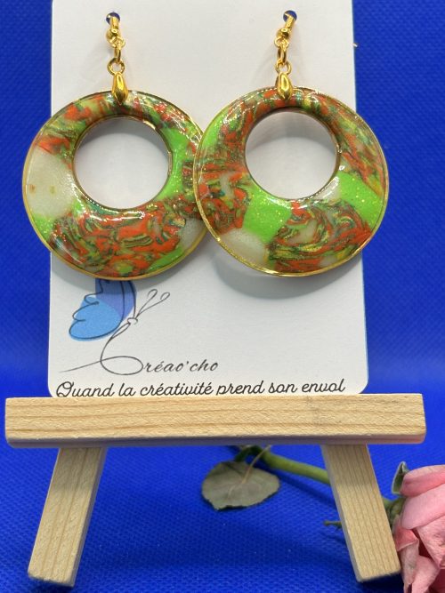 Boucles d'oreilles "Rond percé jardin" VVNO2