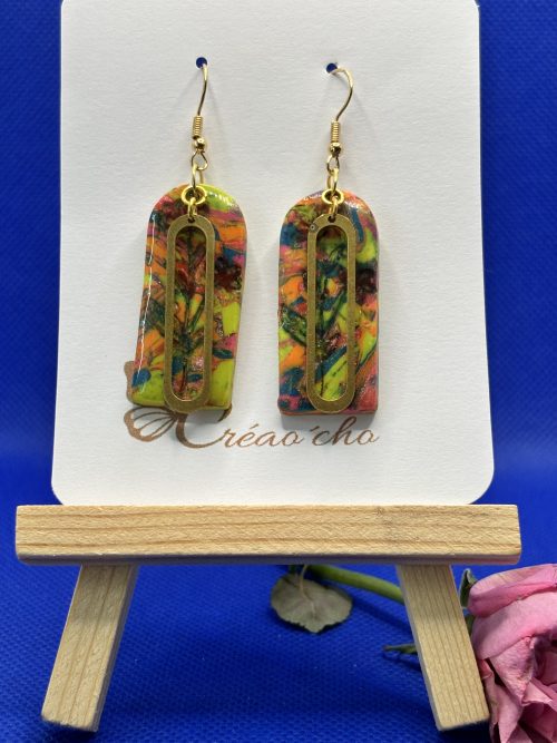 Boucles d'oreilles "Eclat de jardin" VVNO7