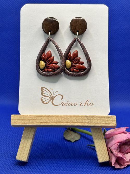 Boucles d'oreilles "Goutte souffle de printemps" FEF2