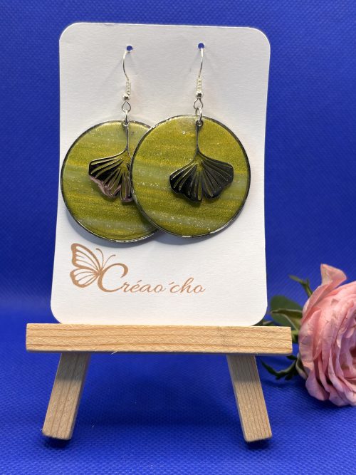 Boucles d'oreilles "Ronde écu" 202607LVD2