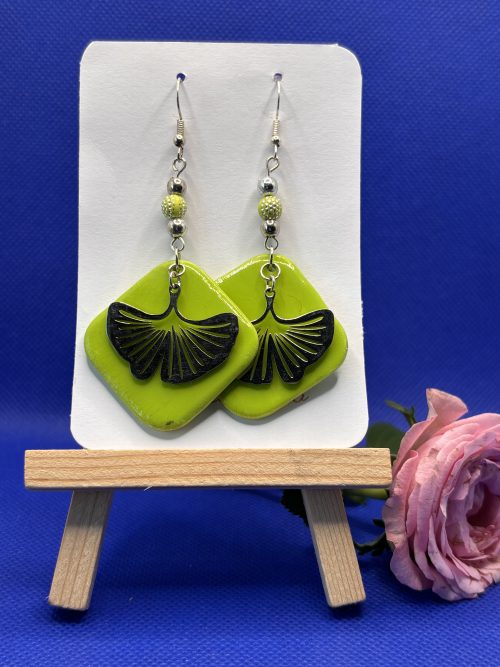 Boucles d'oreilles "Carré écu" LVD3