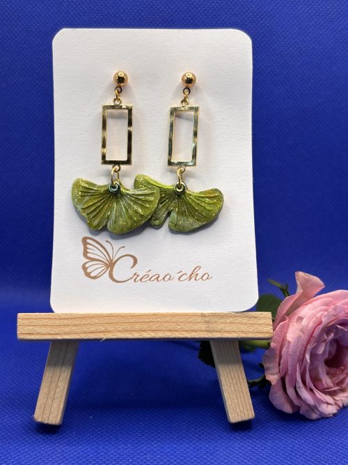 Boucles d'oreilles " écu" LVD4