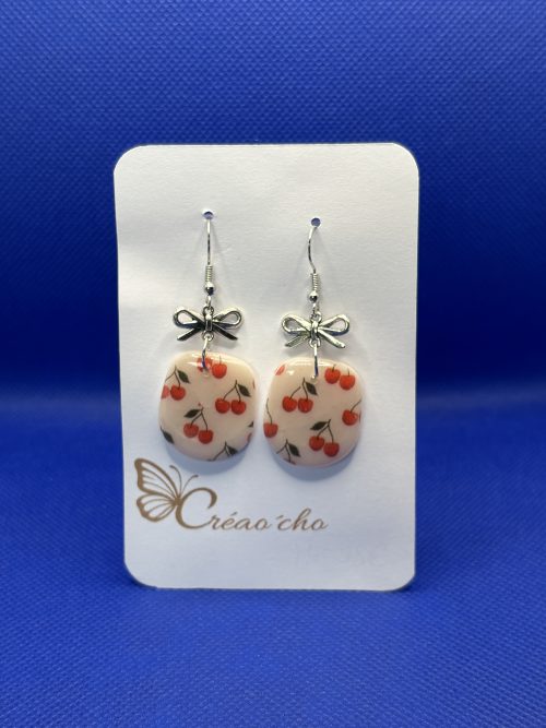 Boucles d'oreilles "Aux temps des cerises" ATDC6